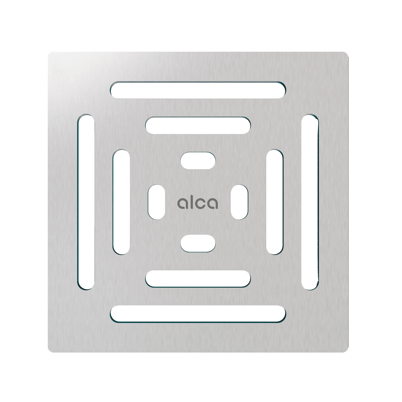Alca Drain MPV012 102x102 Chrome pokrivna perforirana rešetka za podni slivnik od nerđajućeg čelika debljine 4mm brušena