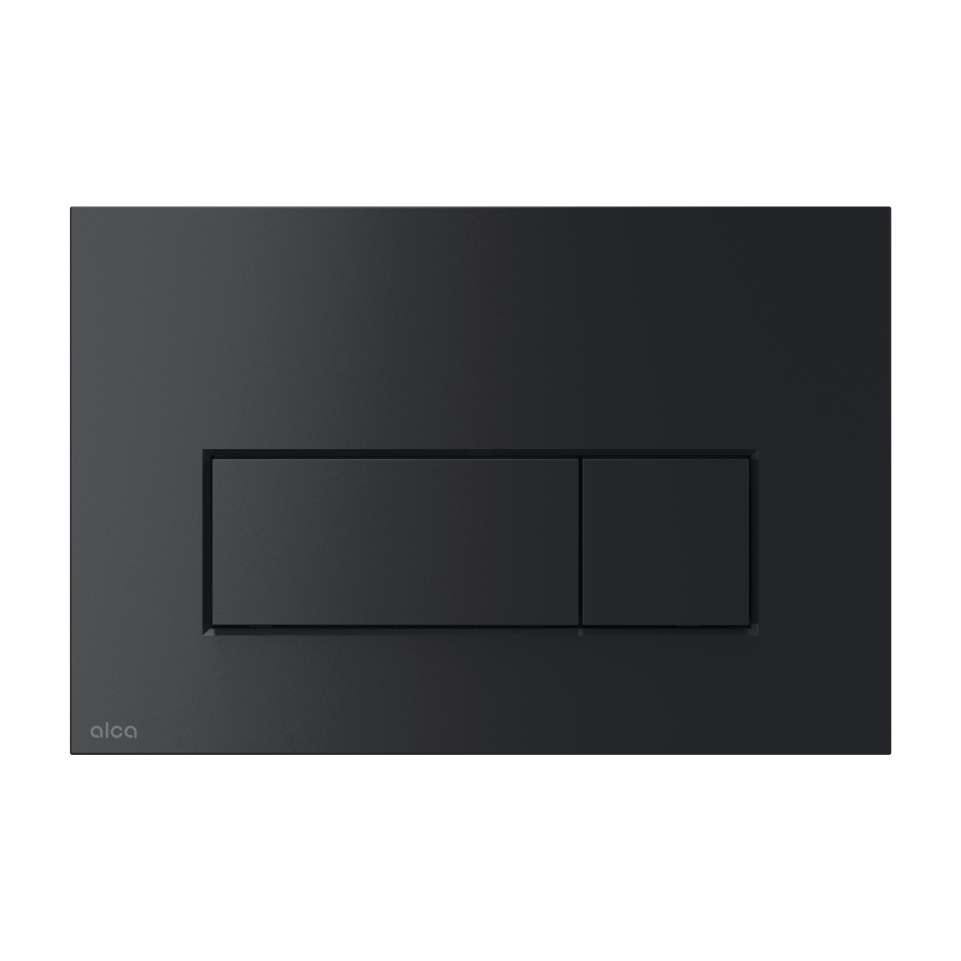 Alca Drain Thin M578 Matt Black taster za ugradne vodokotliće dvokoličinski sa četvrtastom tipkom debljine 5,5mm