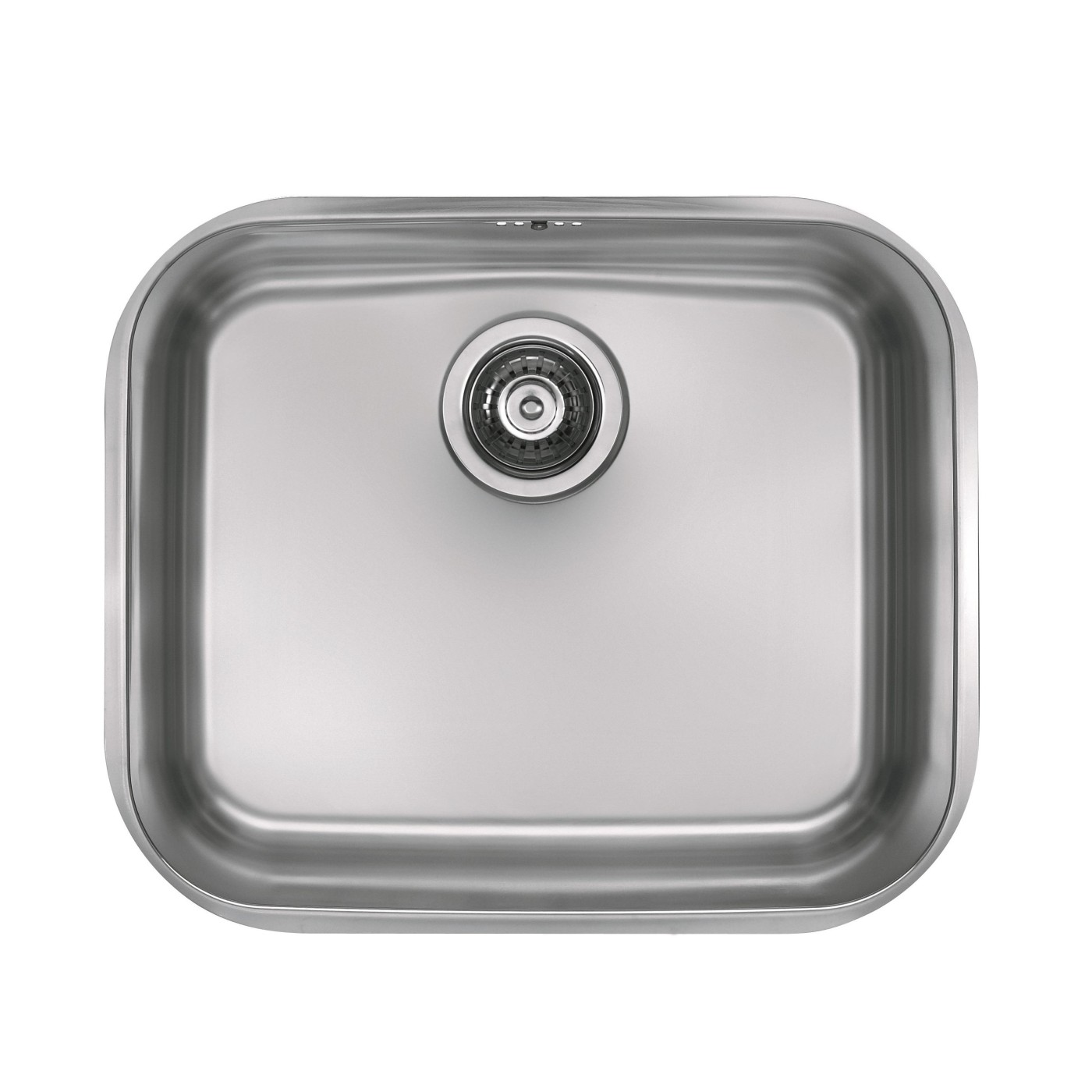 Alveus Variant 10 Satin Finish sudopera ugradna i podgradna četvrtasta prohromska 48x40x18 sa prelivom i odvodnim otvorom 1042481