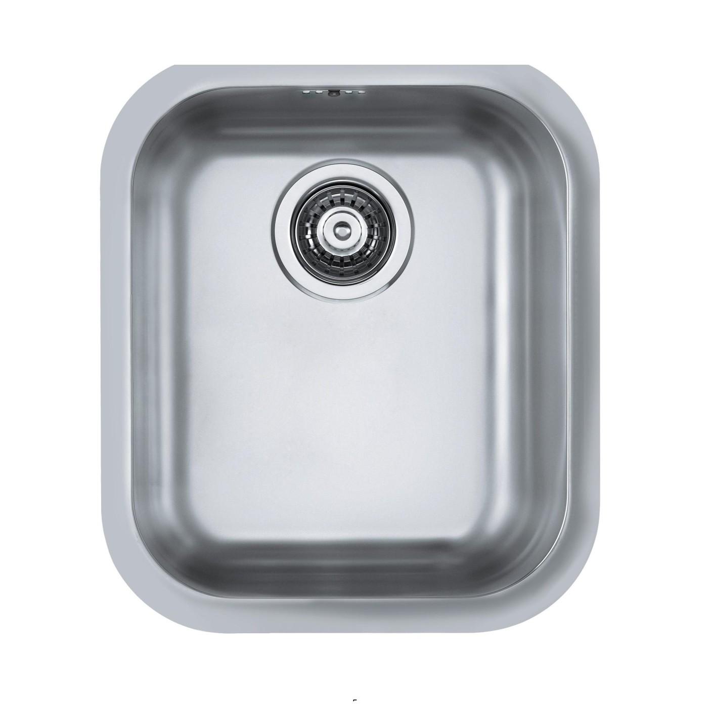 Alveus Variant 40 Satin Finish sudopera ugradna i podgradna četvrtasta prohromska 34x40x18 sa prelivom i odvodnim otvorom 1009013