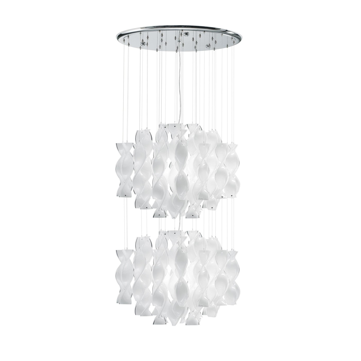 Axolight Aura 3 White/Chrome 2x20W 220-240V AC 47x47x167 2xLED E27 lampa visilica SPAU45/2BCCRE27