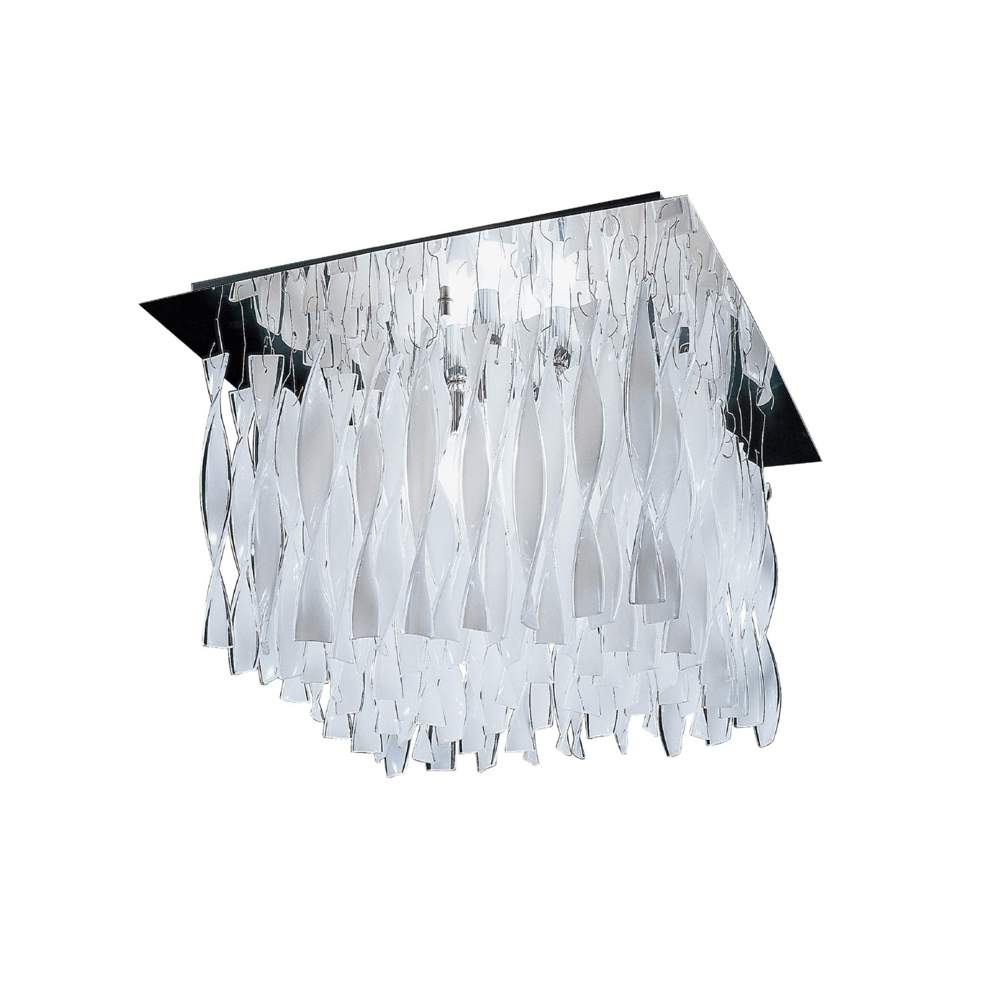 Axolight Aura 5 White/Chrome 4x20W 220-240V AC 75x75x40 4xLED E27 plafonska lampa PLAURG30BCCRE27