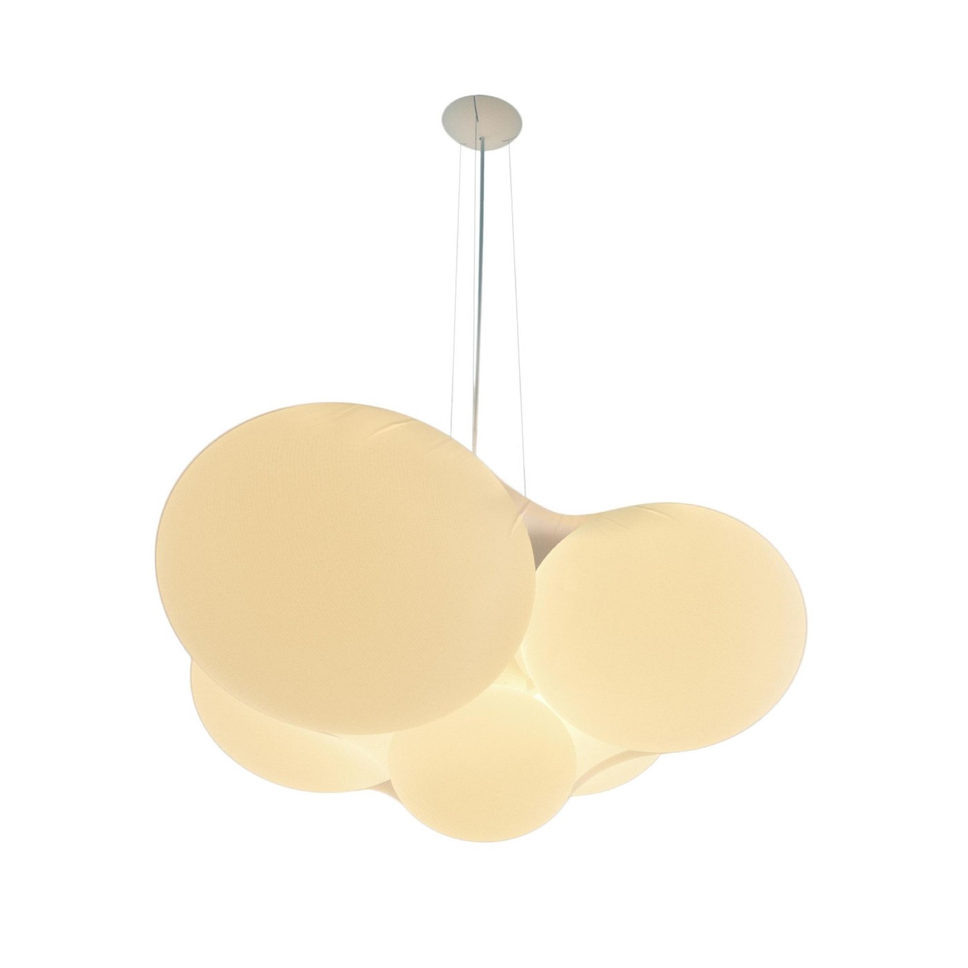 Axolight Cloudy White/White 3000K 92W 7602lm 220-240V AC 128x123x349 5xLED lampa visilica dimabilna SPCLOUDYBCXXLED