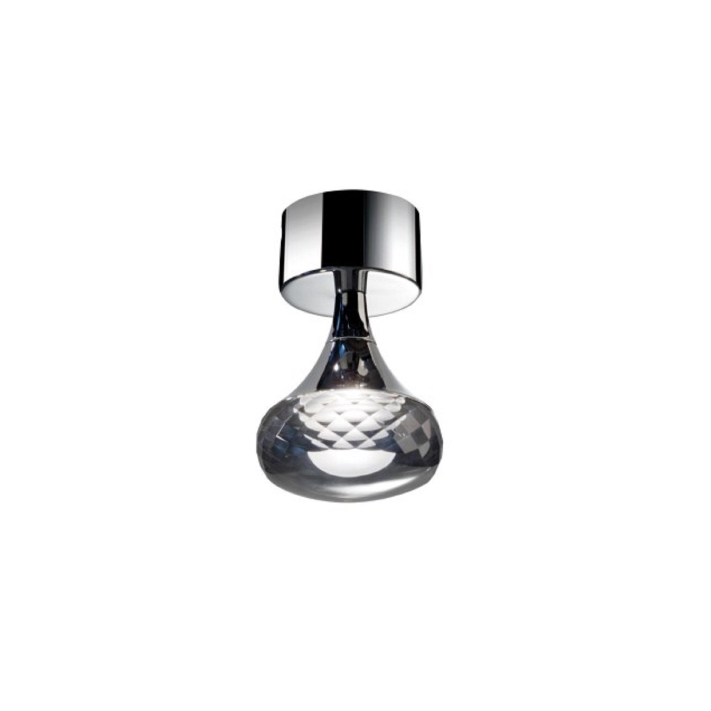 Axolight Fairy 4 Grey/White + Chrome 2700K 5,9W 717lm 220-240V AC 8,5x8,5x14 1xLED plafonska lampa PLFAIRYXGRCRLED