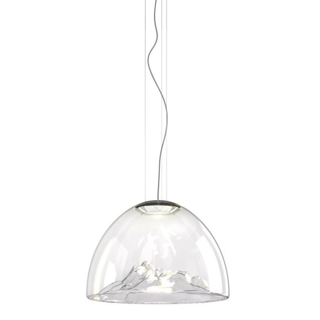 Axolight Mountain View Crystal/Chrome 3000K 1x18W 2285lm 220-240V AC 50x50x250 1xLED lampa visilica dimabilna SPMOUNTACSCRLED