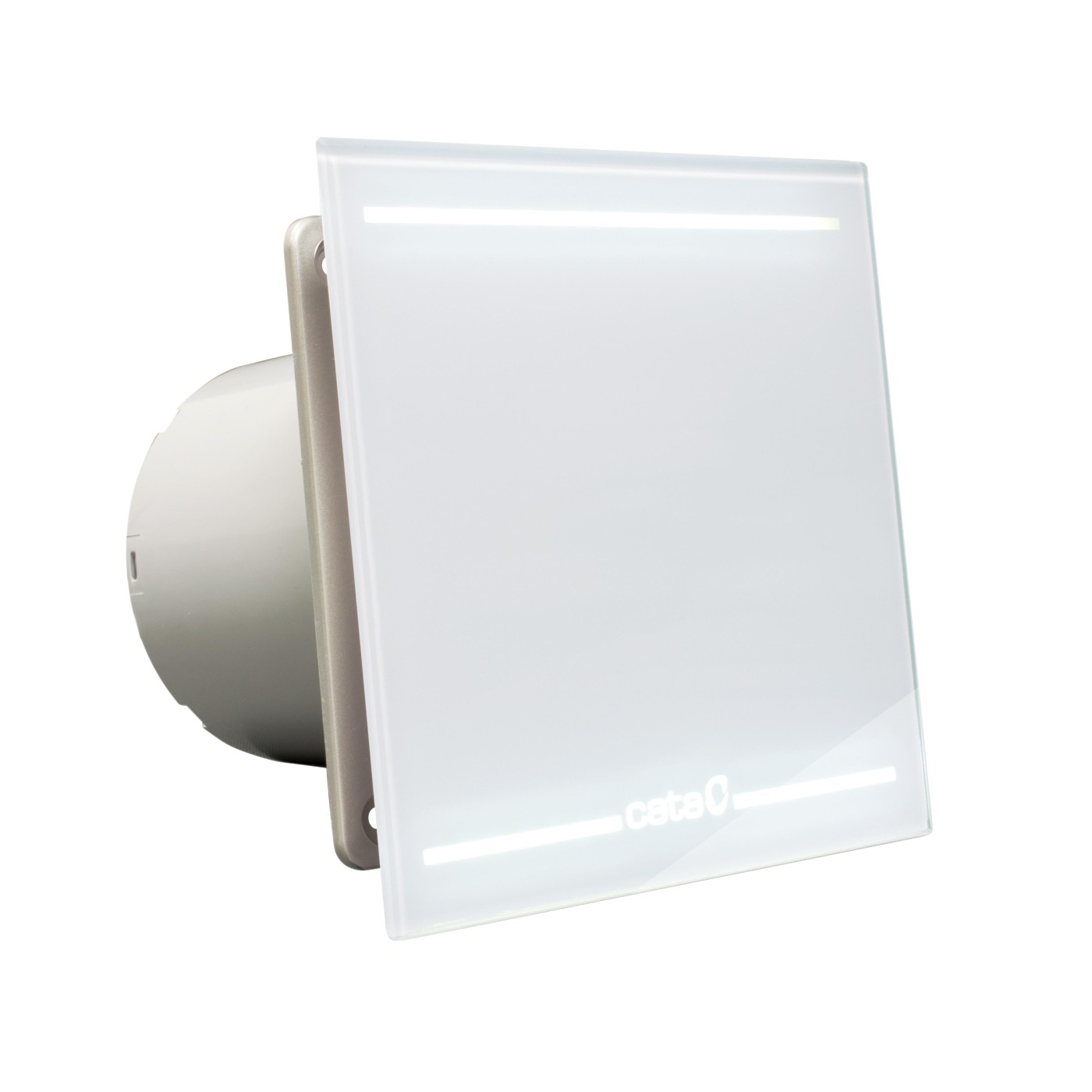 Cata E-100 GLT White kupatilski ventilator sa staklenom pločom, tajmerom i led svetlom 00900001