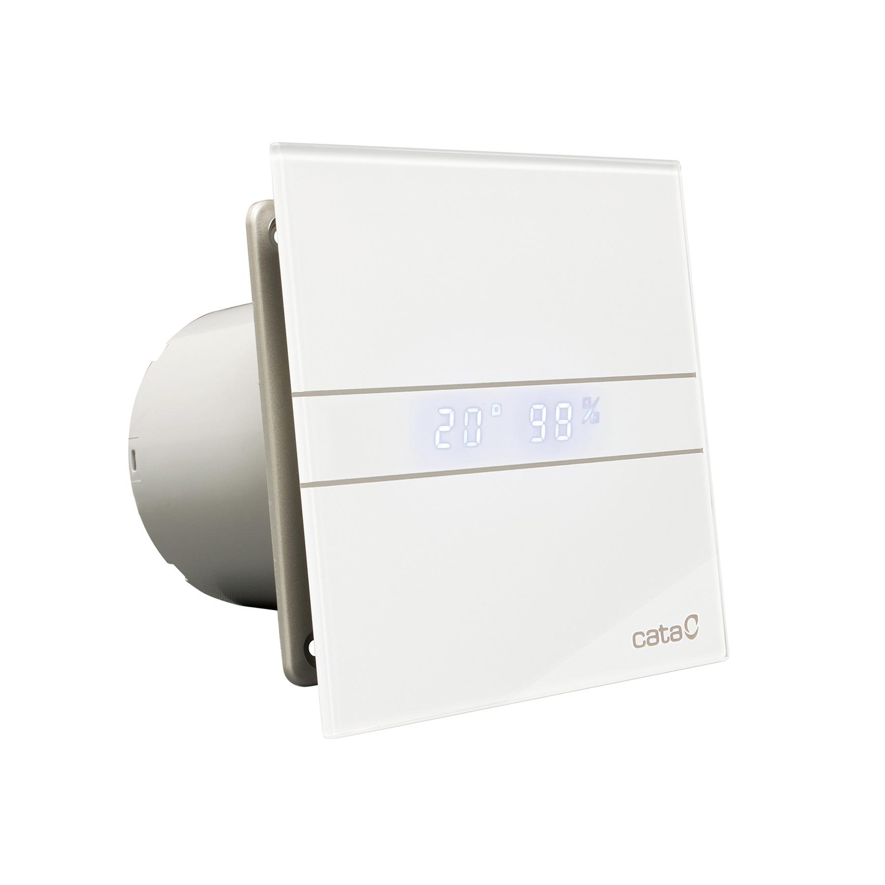 Cata E-120 GTH White kupatilski ventilator sa tajmerom i meračem vlažnosti vazduha i temperature 00901200 -A