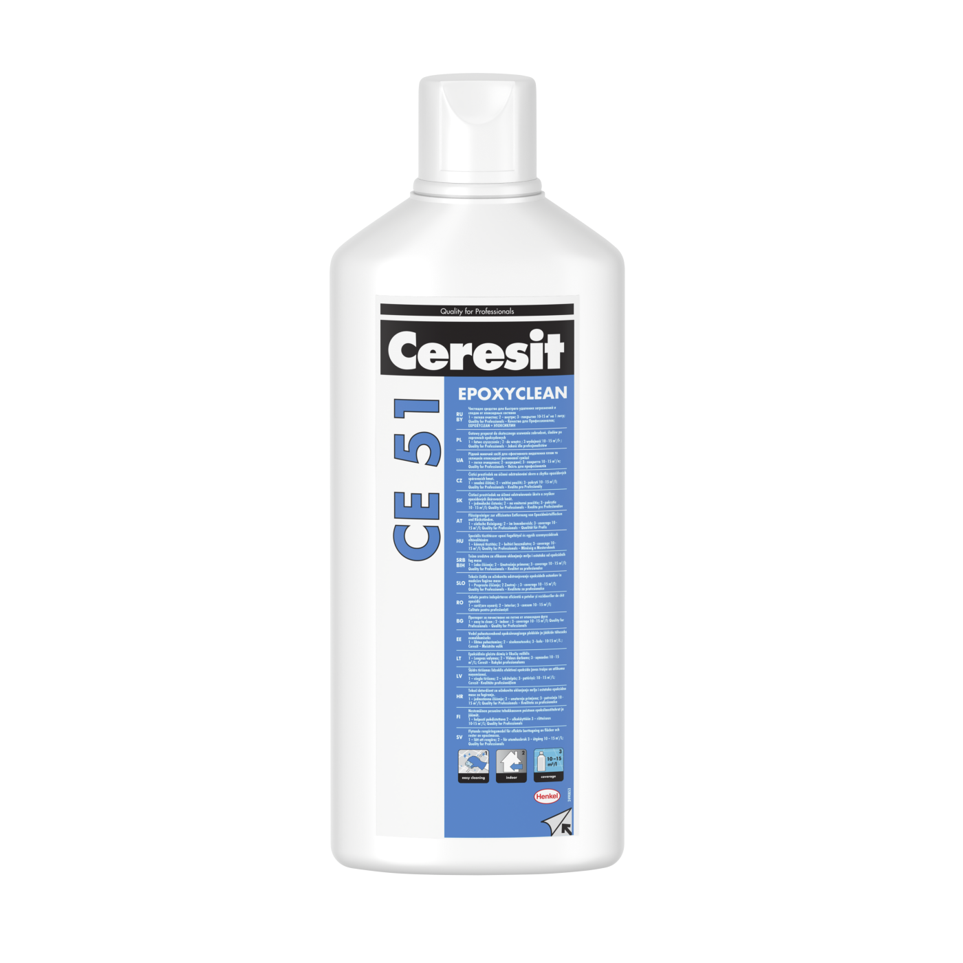 Ceresit CE 51 Epoxy Clean 1L specijalni čistač za uklanjanje mrlja od epoksidne mase za fugovanje (10-15L/m<sup>2</sup>)
