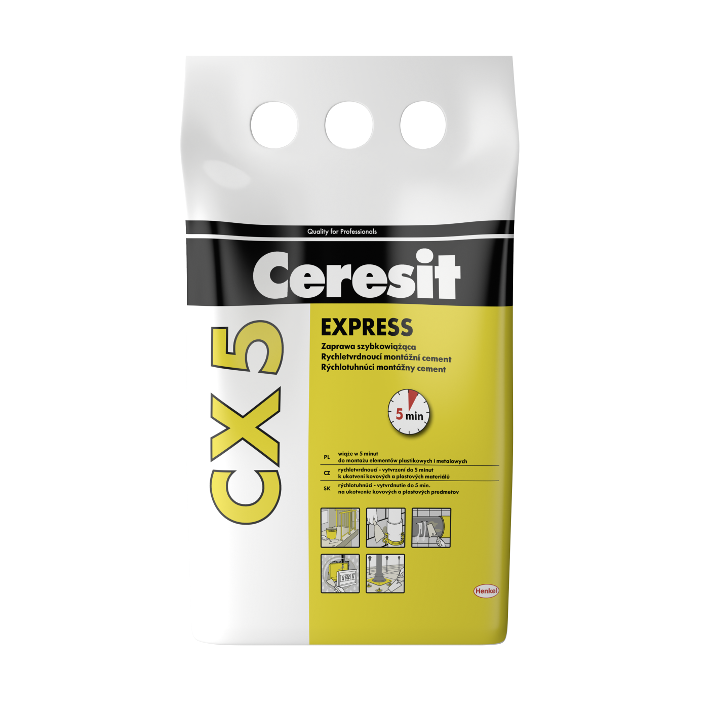 Ceresit CX 5 Express 5kg brzovezujući reparaturni cement (1,6kg/L)