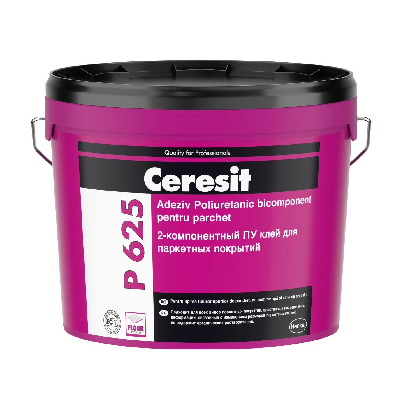 Ceresit P 625 -2K 12kg dvokomponentni poliuretanski lepak za sve vrste parketa sa produženim otvorenim vremenom (800-1100g/m<sup>2</sup>)