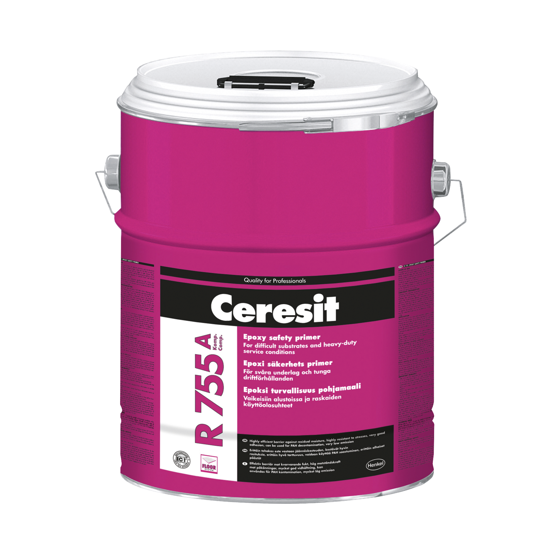 Ceresit R 755 -2K Epoxy 7kg posebni epoksidni premaz (prajmer) dvokomponentni protiv kapilarne vlage sa parnom membranom (oko 300g/m<sup>2</sup>)