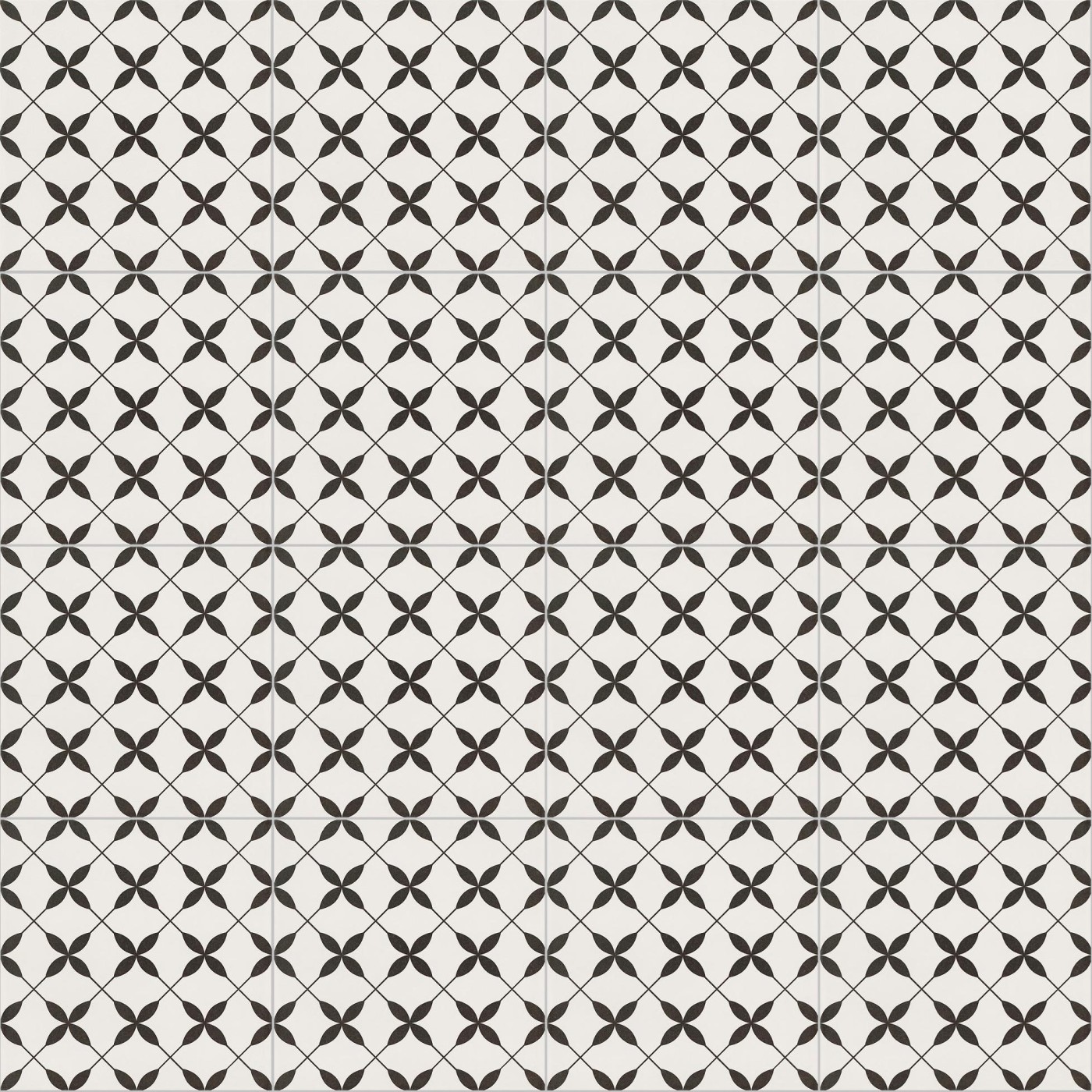 Cersanit Patchwork Clover Black Pattern OP867-002-1 29,8x29,8 8mm Satin pločica podno-zidna 1.330 58.520