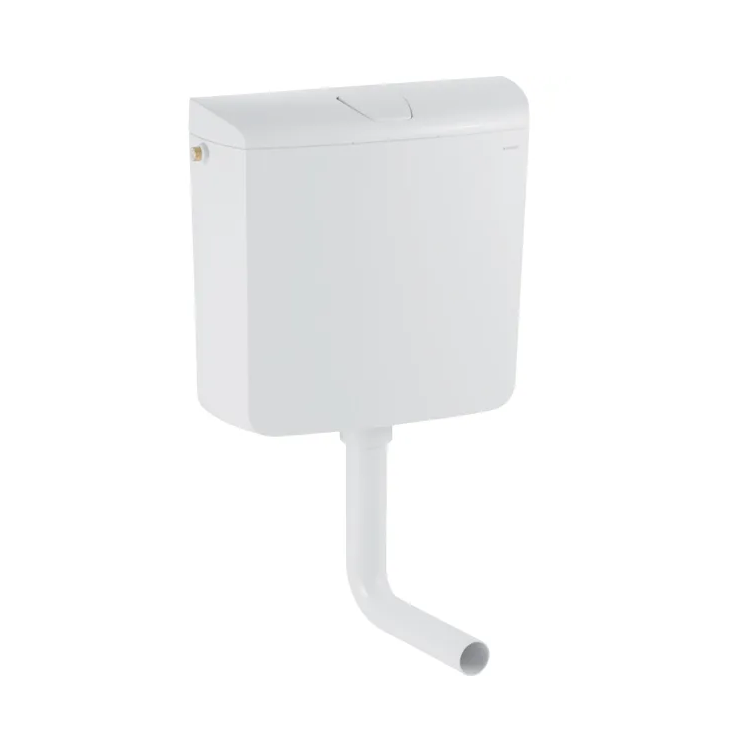 Geberit AP110 Alpsko beli vodokotlić predzidni niskomontažni za start/stop ispiranje sa ispirnim kolenom i fleksibilnim dovodnim crevom 136.610.11.1/136.610.11.4