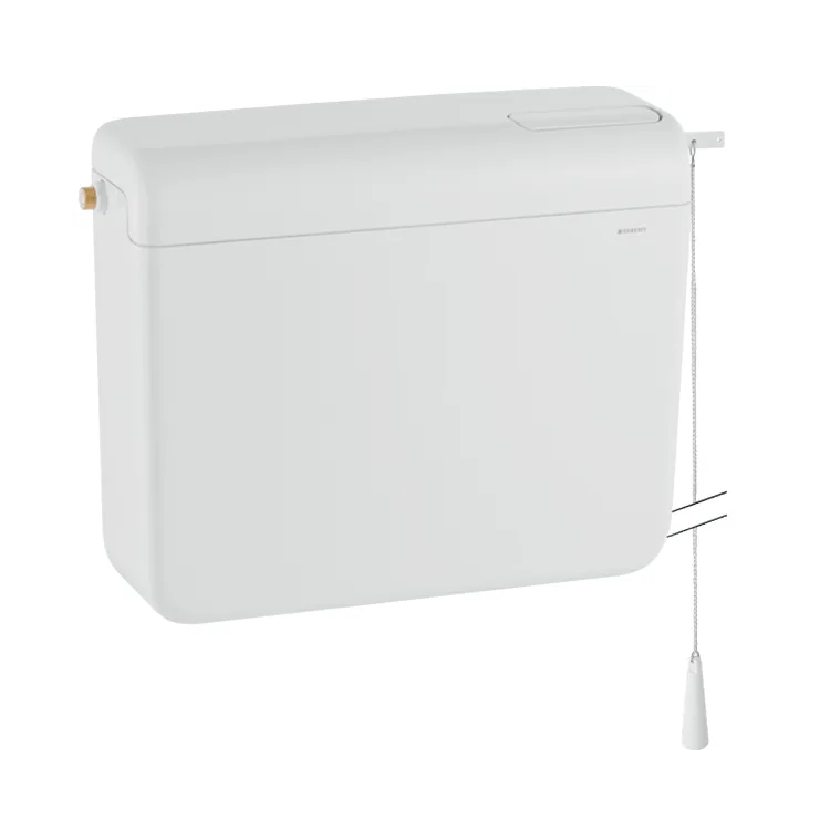 Geberit AP112 Alpsko beli vodokotlić predzidni visokomontažni za start/stop ispiranje sa poteznim lančićem i fleksibilnim dovodnim crevom 136.232.11.1