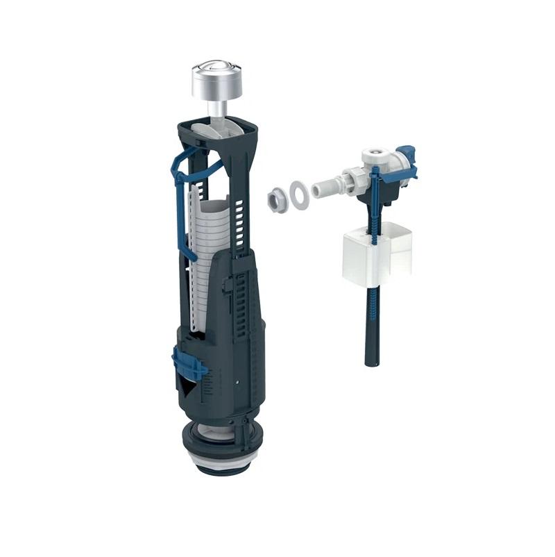 Geberit Chrome garnitura: odvnodni ventil tip 240 i dovodni ventil tip 333 sa bočnim priključkom 136.932.21.3 