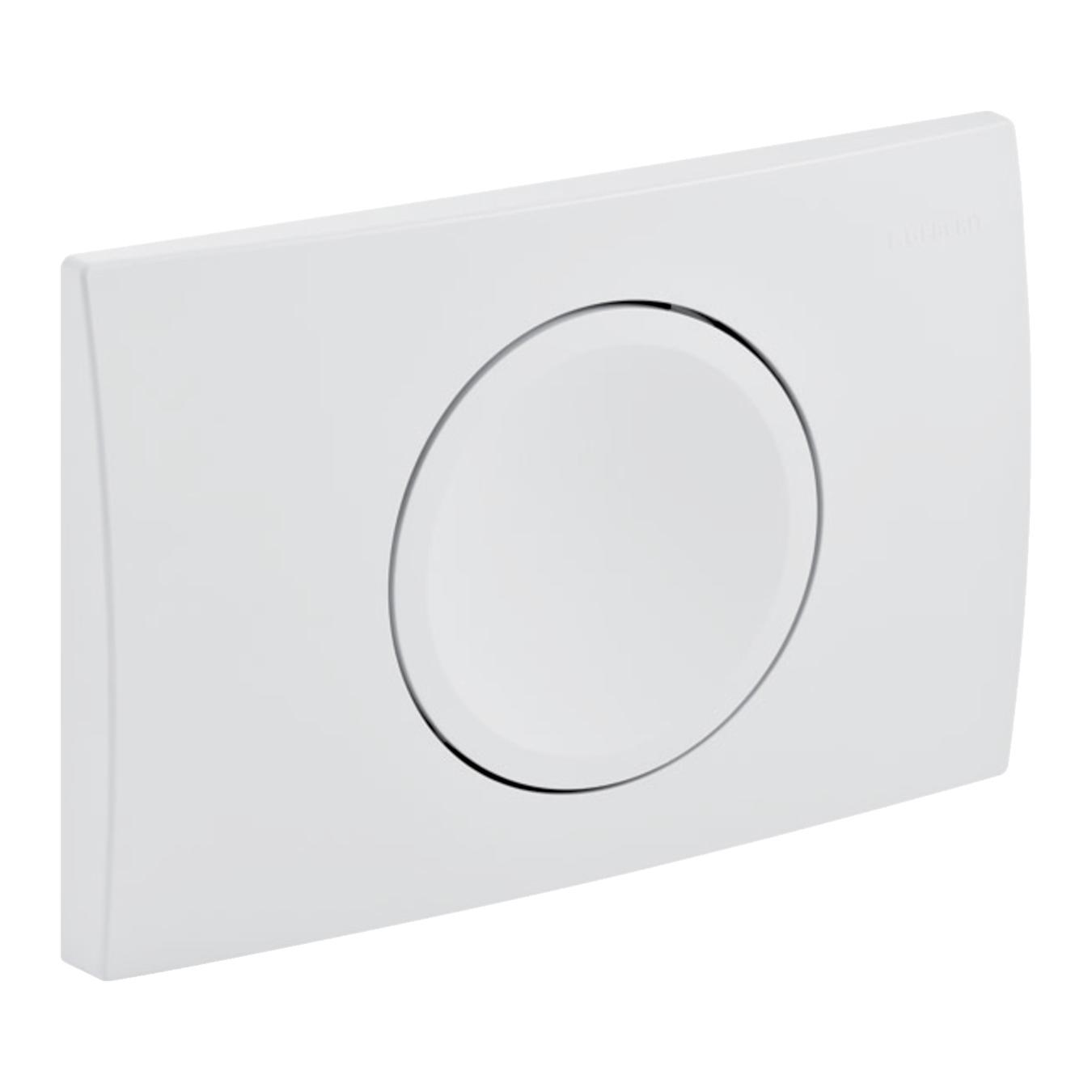 Geberit Delta15 White taster za ugradne vodokotliće jednokoličinski okrugli 115.109.11.1