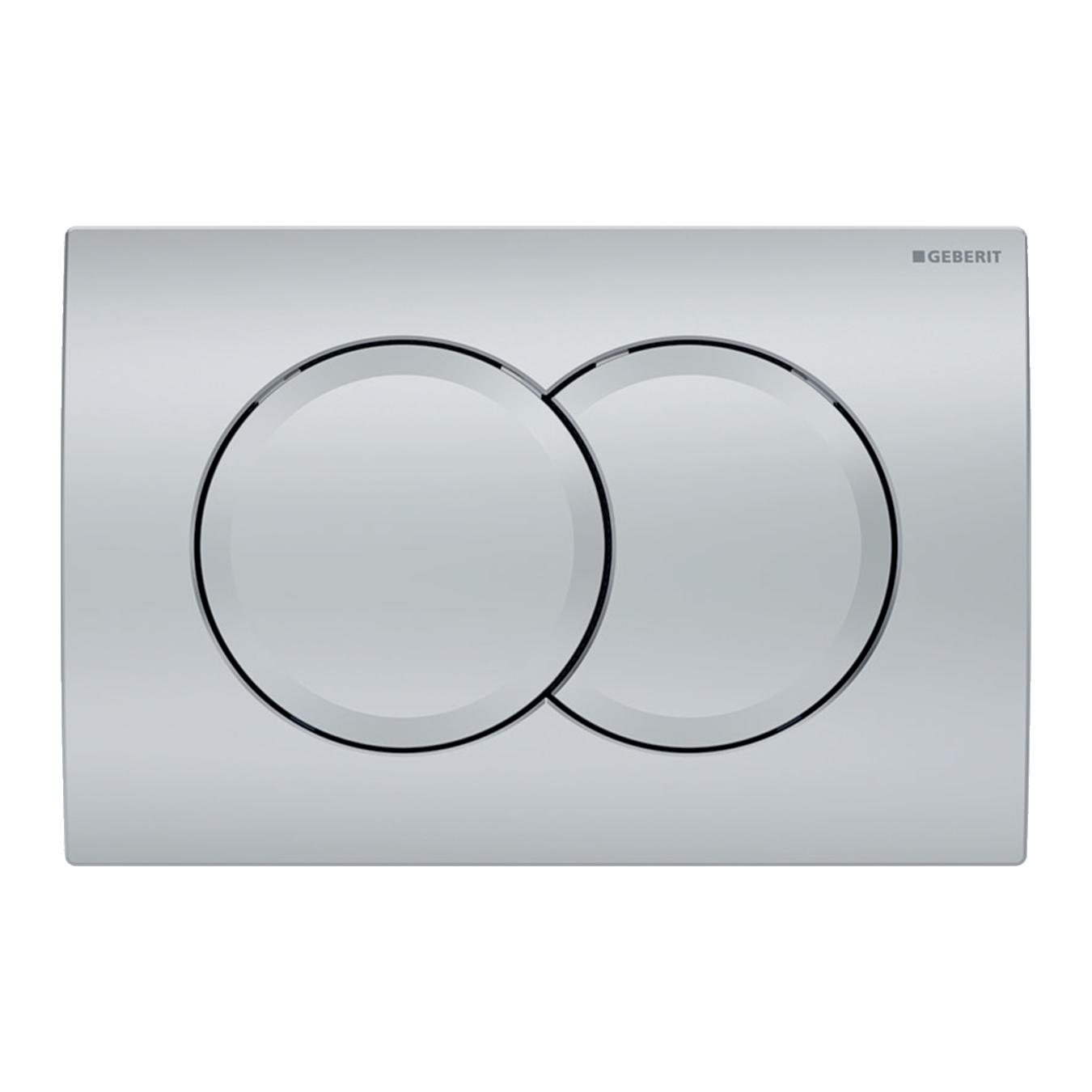 Geberit Delta01 Matt Chrome taster za ugradne vodokotliće dvokoličinski okrugli 115.107.46.1