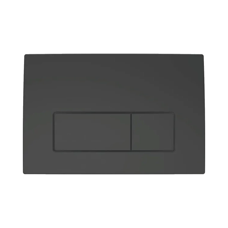 Geberit Delta50 Black Matt taster za ugradne vodokotliće dvokoličinski četvrtasti 115.119.14.1