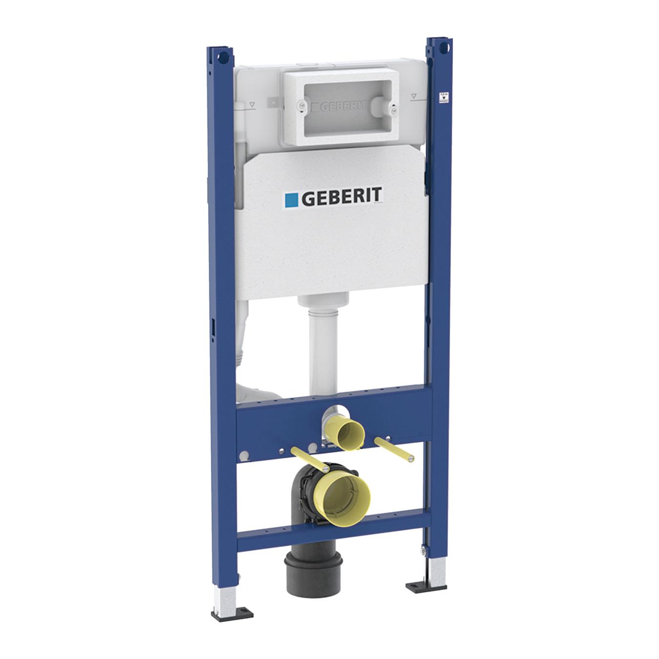 Geberit Duofix Delta 12 ugradni vodokotlić visine 112cm sa setom za kačenje, priključcima i zvučnom izolacijom za tastere sa prednje strane 111.153.00.1