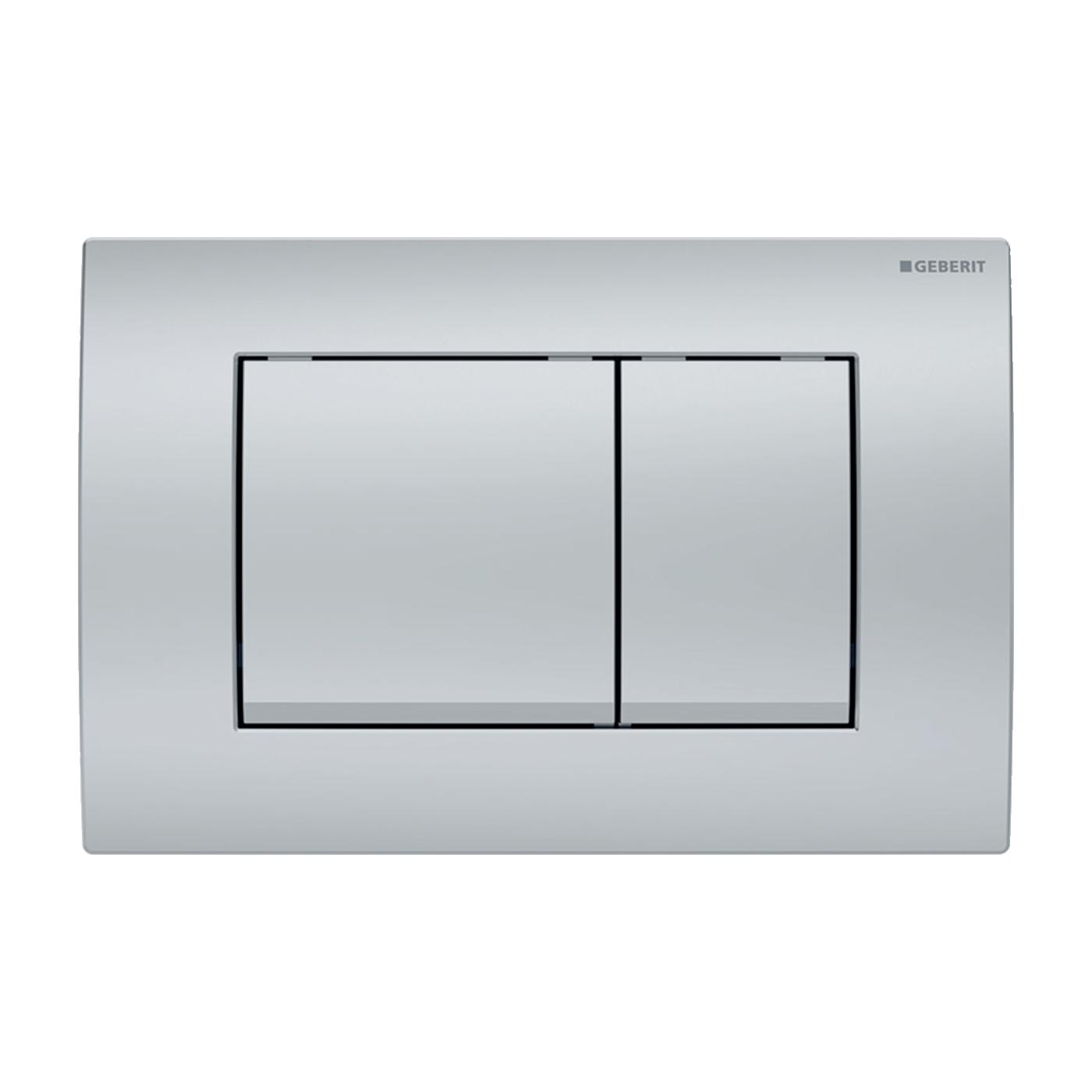 Geberit Matt Chrome taster za ugradne vodokotliće dvokoličinski pravougaoni 115.137.46.1