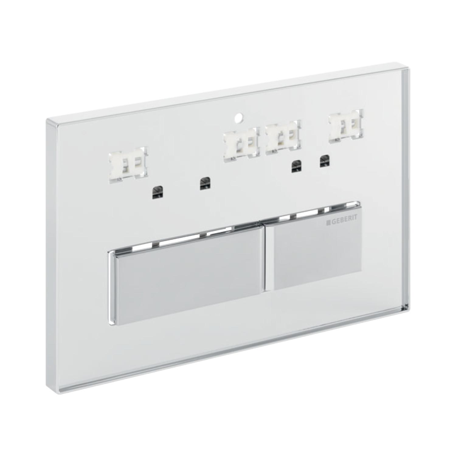 Geberit Sigma50 taster za ugradne vodokotliće dvokoličinski pravougaoni za prilagođavanje završne obrade 115.788.00.1