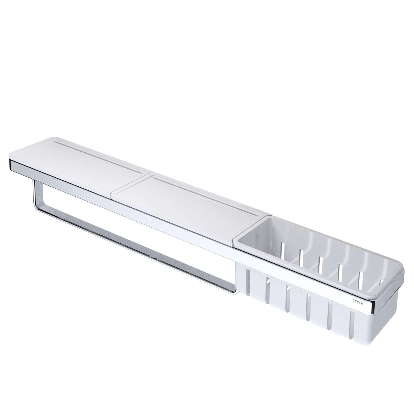 Geesa Frame 630 držač peškira sa policom i mrežastom korpom 918854-02-630