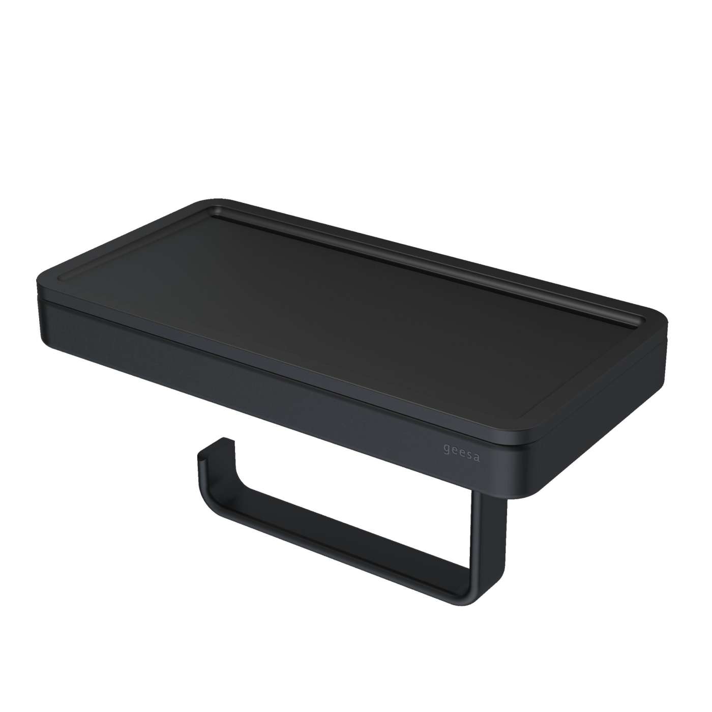 Geesa Frame Black držač toalet papira sa policom 918824-06-06
