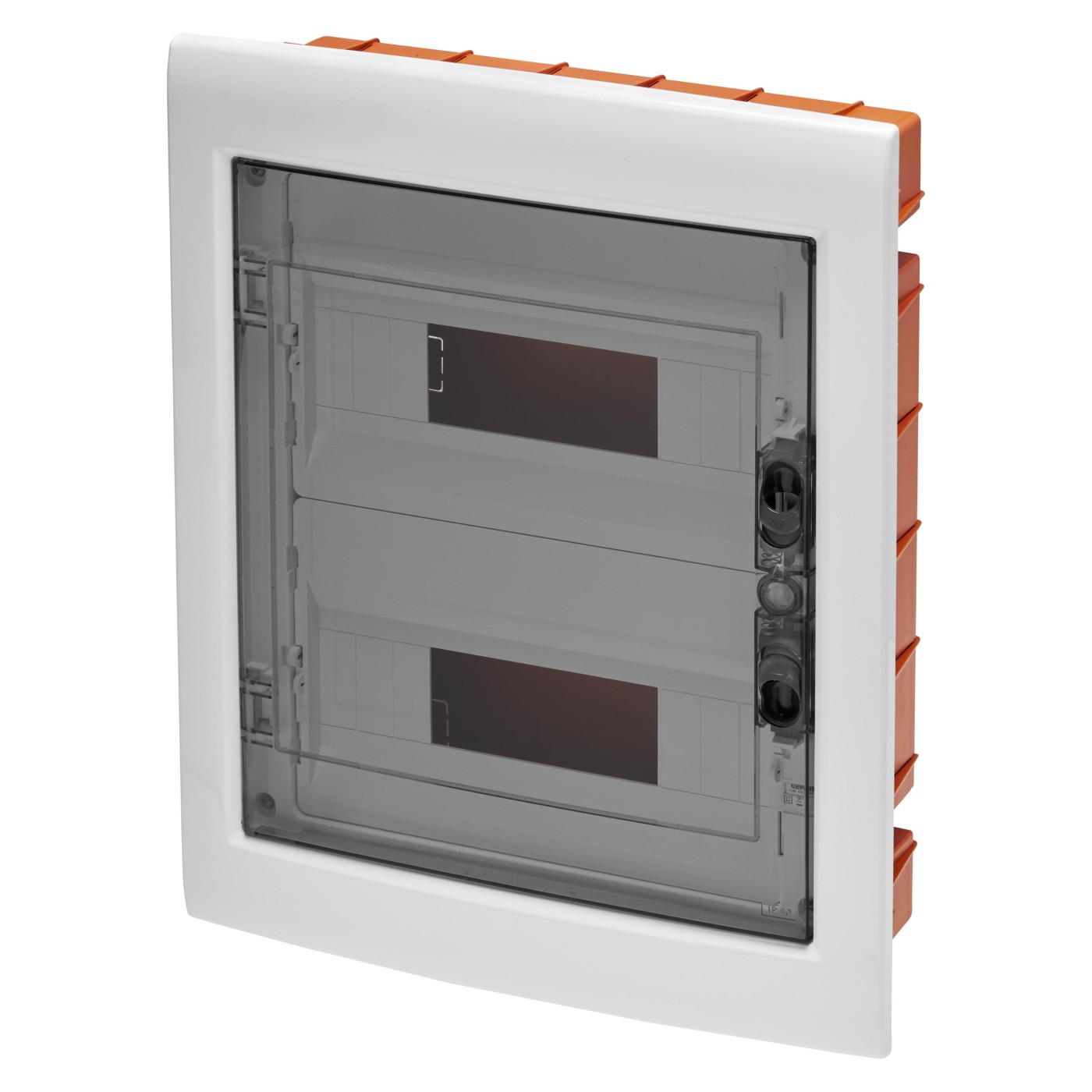 Gewiss 40 CDI 2x12M White / Smoked Transparent / Orange razvodna tabla ugradna 33x8,5x42 400V 125A GW40606