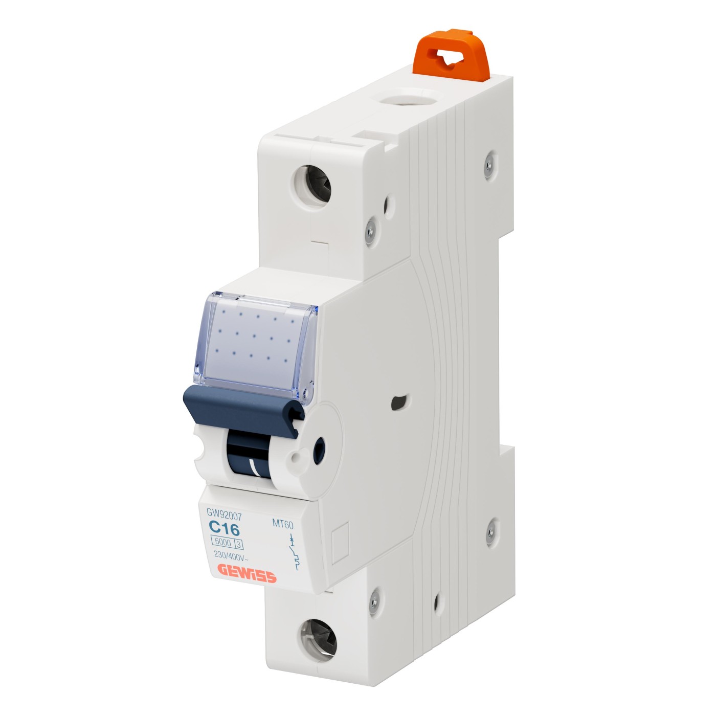 Gewiss 90 MCB 1M 1P automatski osigurač 16A 230-400V C-kriva sa prekidom 6000A GW92007
