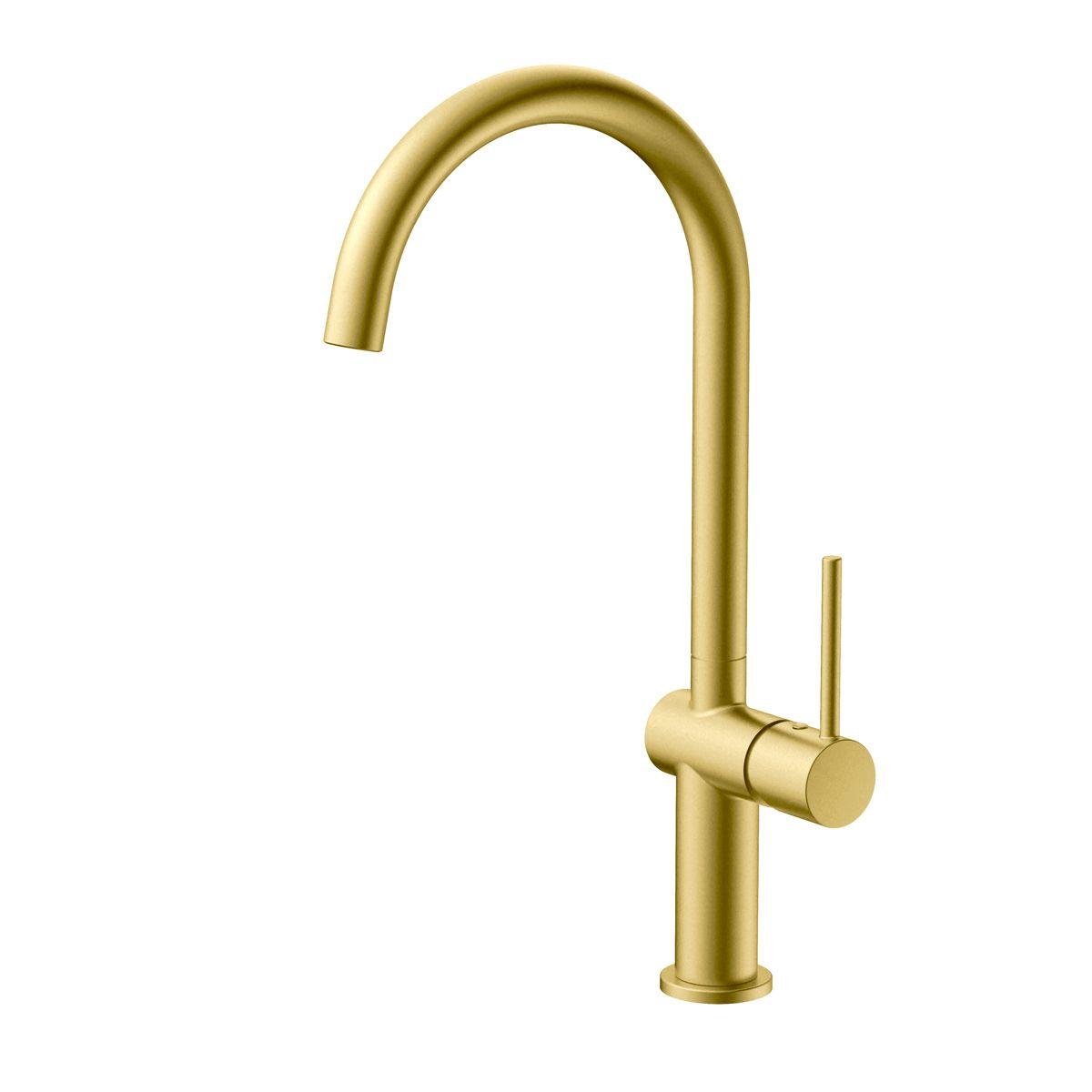 Giusta Ultima 300 Gold Brushed baterija (slavina) za sudoperu sa pokretnim izlivom 71901GB0