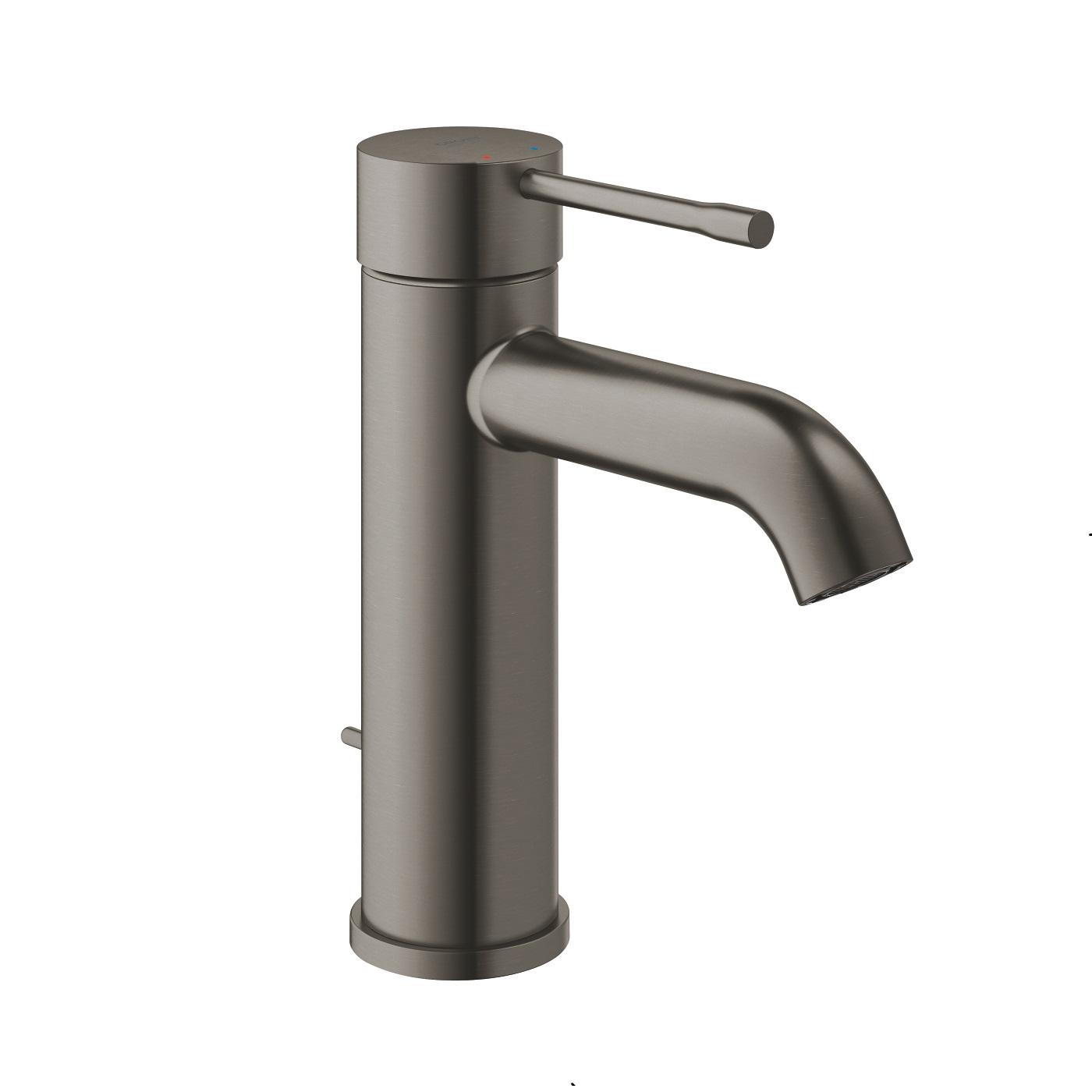 Grohe Essence 105 Brushed Hard Graphite jednoručna baterija (slavina) za umivaonik sa odlivnim ventilom sifona pop-up 23589AL1