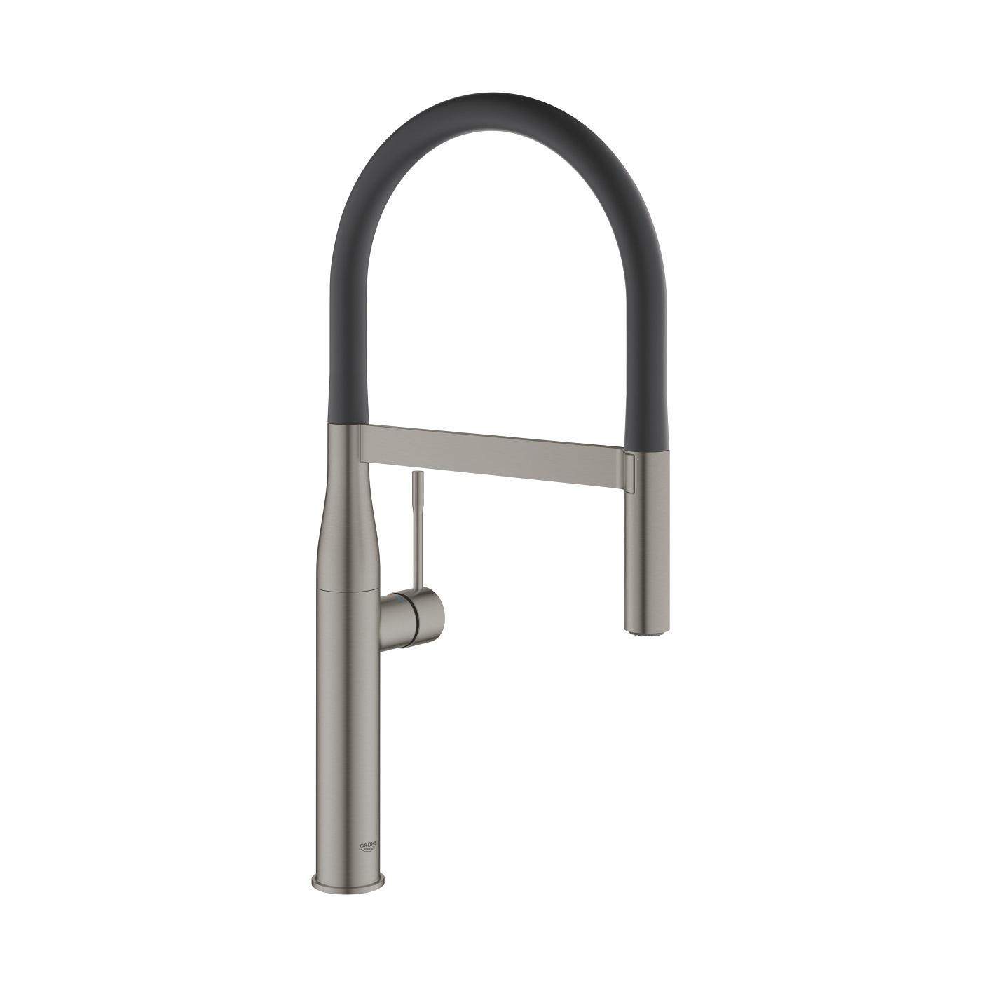 Grohe Essence 200 Brushed Hard Graphite baterija (slavina) za sudoperu sa fleksibilnim crevom 30294AL0