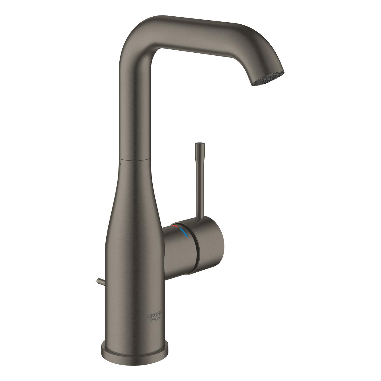 Grohe Essence 210 Brushed Hard Graphite baterija (slavina) za umivaonik sa odlivnim ventilom sifona 32628AL1