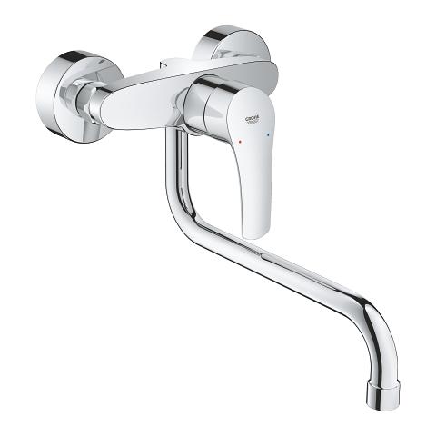 Grohe Eurosmart Chrome baterija (slavina) za sudoperu sa pokretnim izlivom donjim 32224003