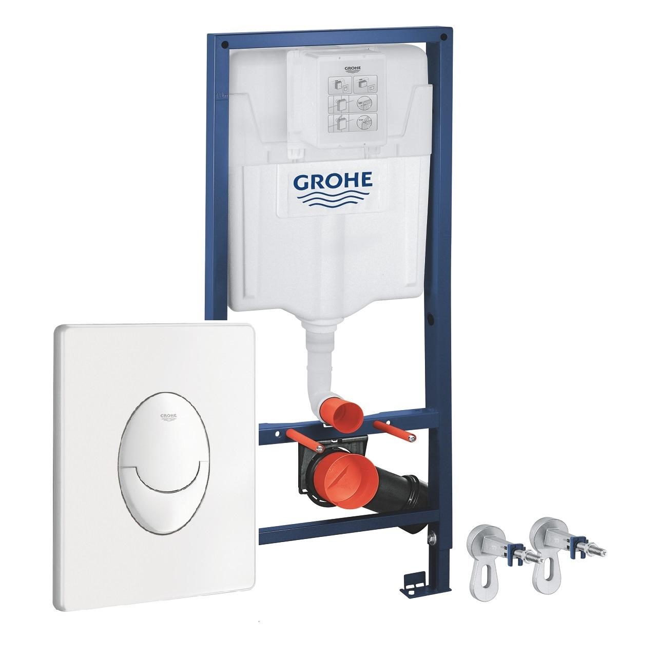 Grohe Rapid SL ugradni vodokotlić sa setom za kačenje i aktivacionim tasterom belim elipsastim 38722001