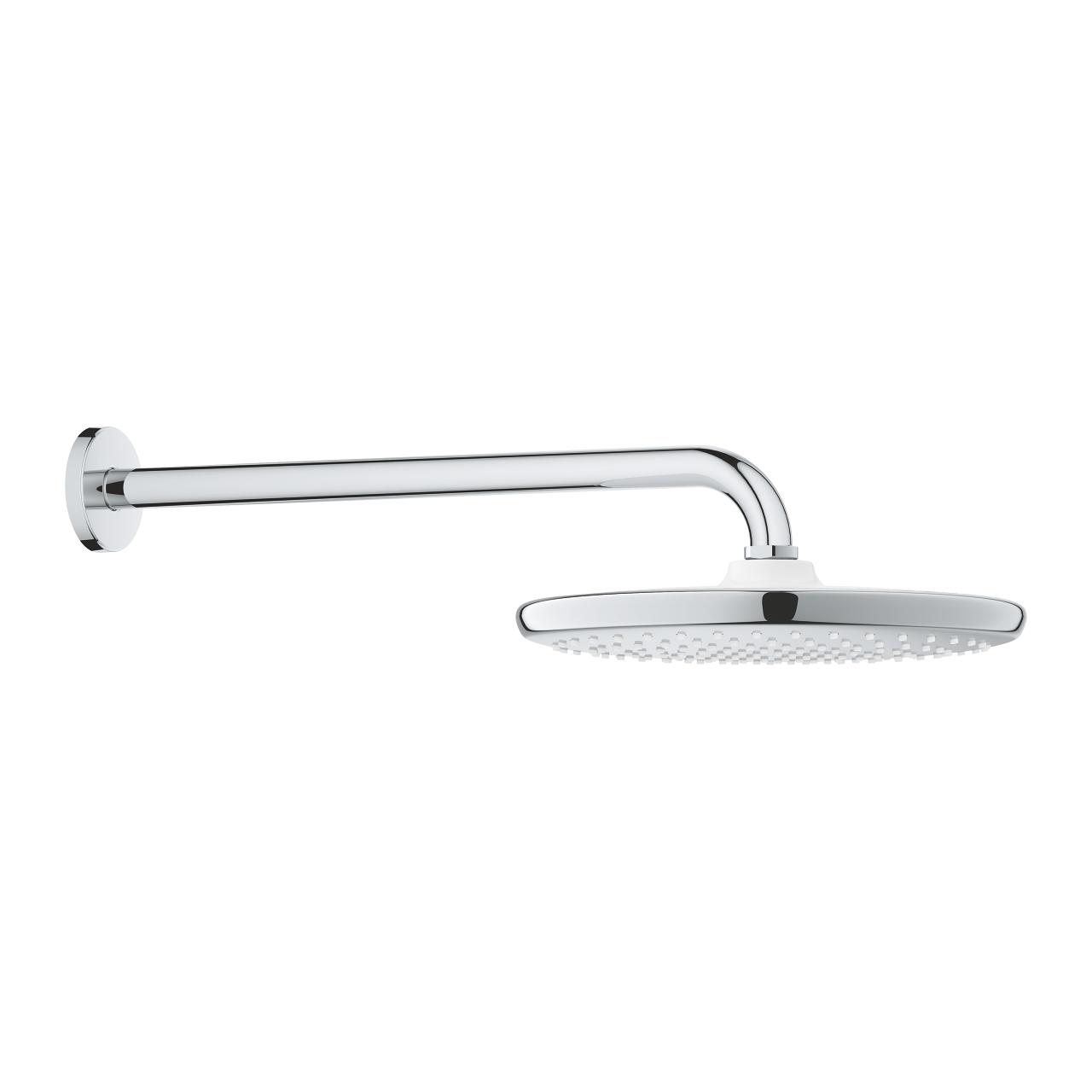 Grohe Tempesta 250 Chrome nadglavni tuš okrugli sa 1 mlazom i držačem nadglavnog tuša zidnim od 380mm 26668000