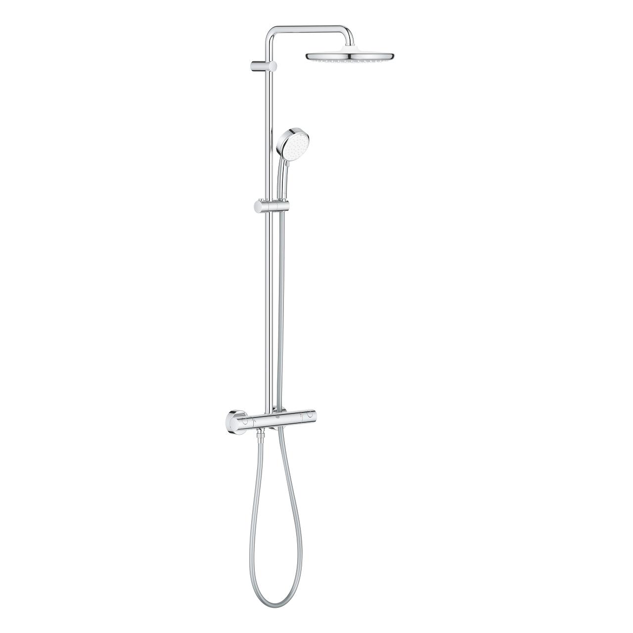 Grohe Tempesta Cosmopolitan System 250 Chrome kompletni tuš sistem usponski sa termostatom i okruglim nadglavnim tušem 26670000