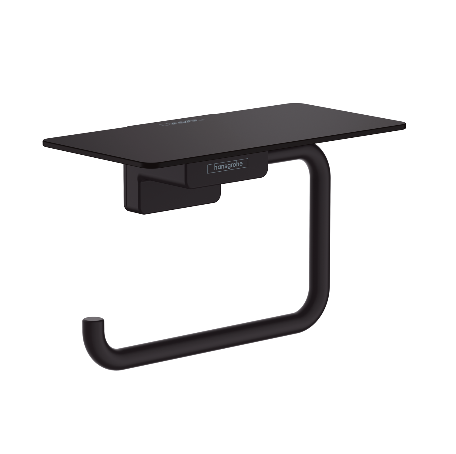 Hansgrohe AddStoris Q Matt Black držač toalet papira sa policom 41772670