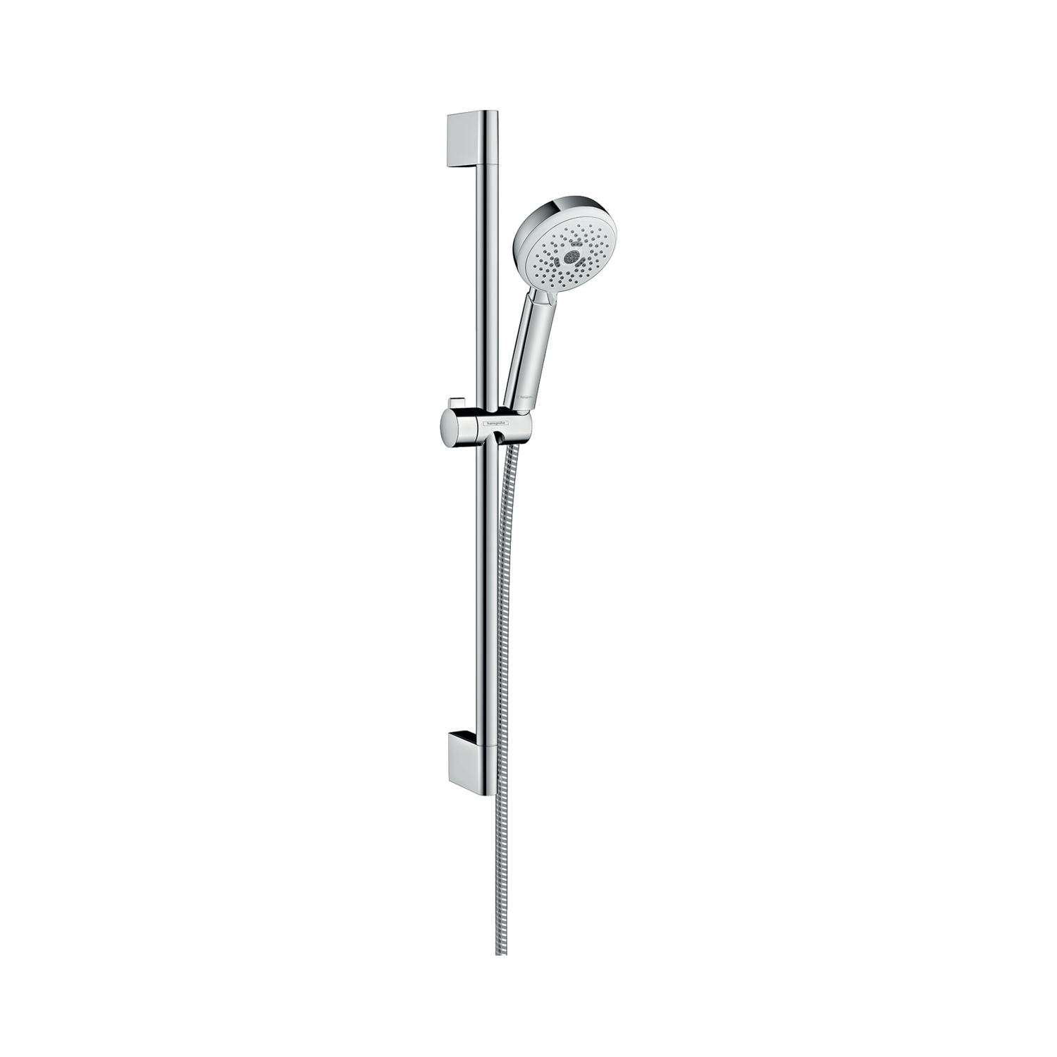 Hansgrohe Crometta 100 White/Chrome ručni tuš sa usponskom šipkom, kliznim držačem i crevom Metaflex C' 160 31721000