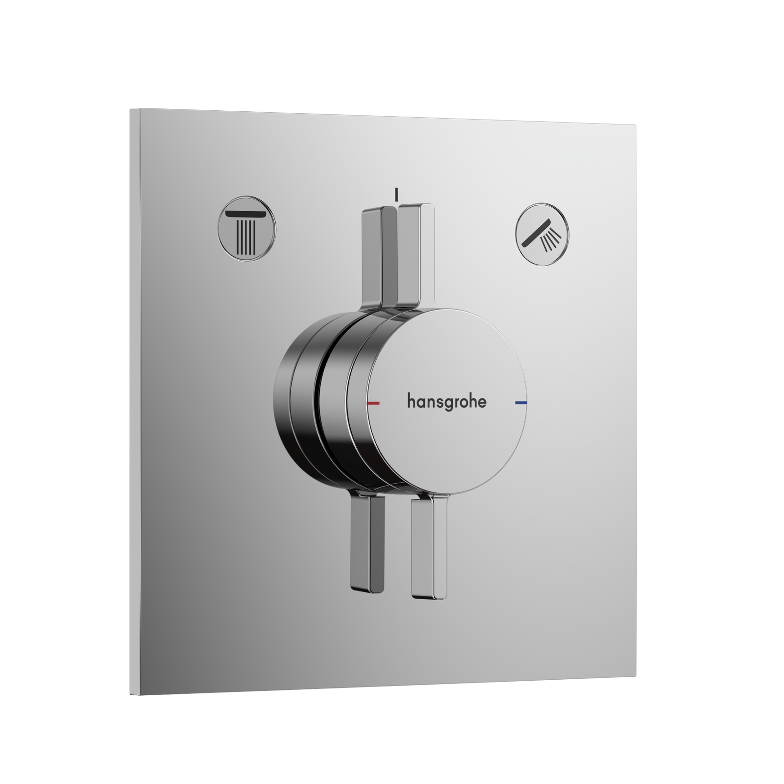 Hansgrohe DuoTurn E Chrome mešač sa prebacivačem sa 2 funkcije četvrtasti 75417000