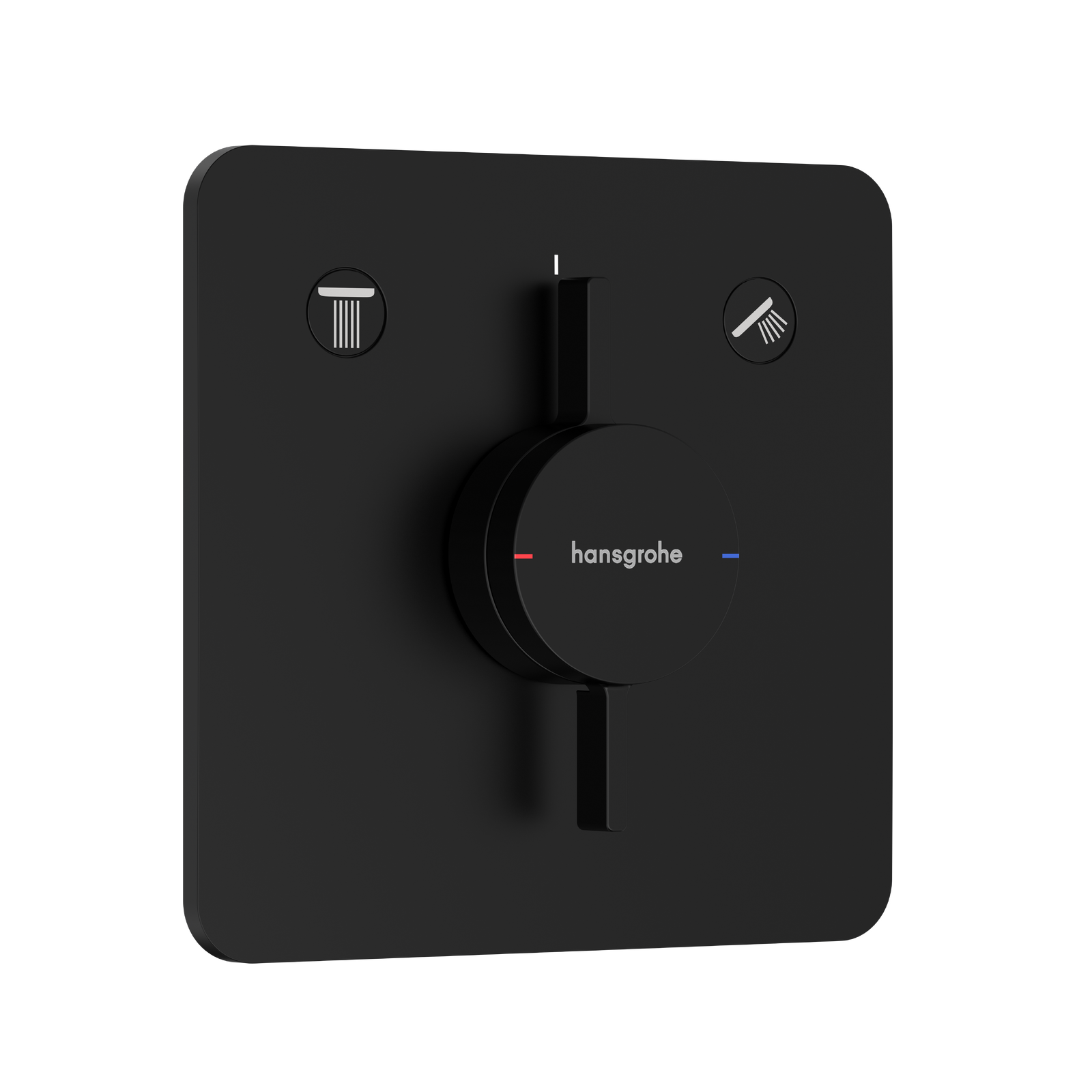 Hansgrohe DuoTurn Q Matt Black mešač sa prebacivačem sa 2 funkcije i kontrolom protoka 75414670