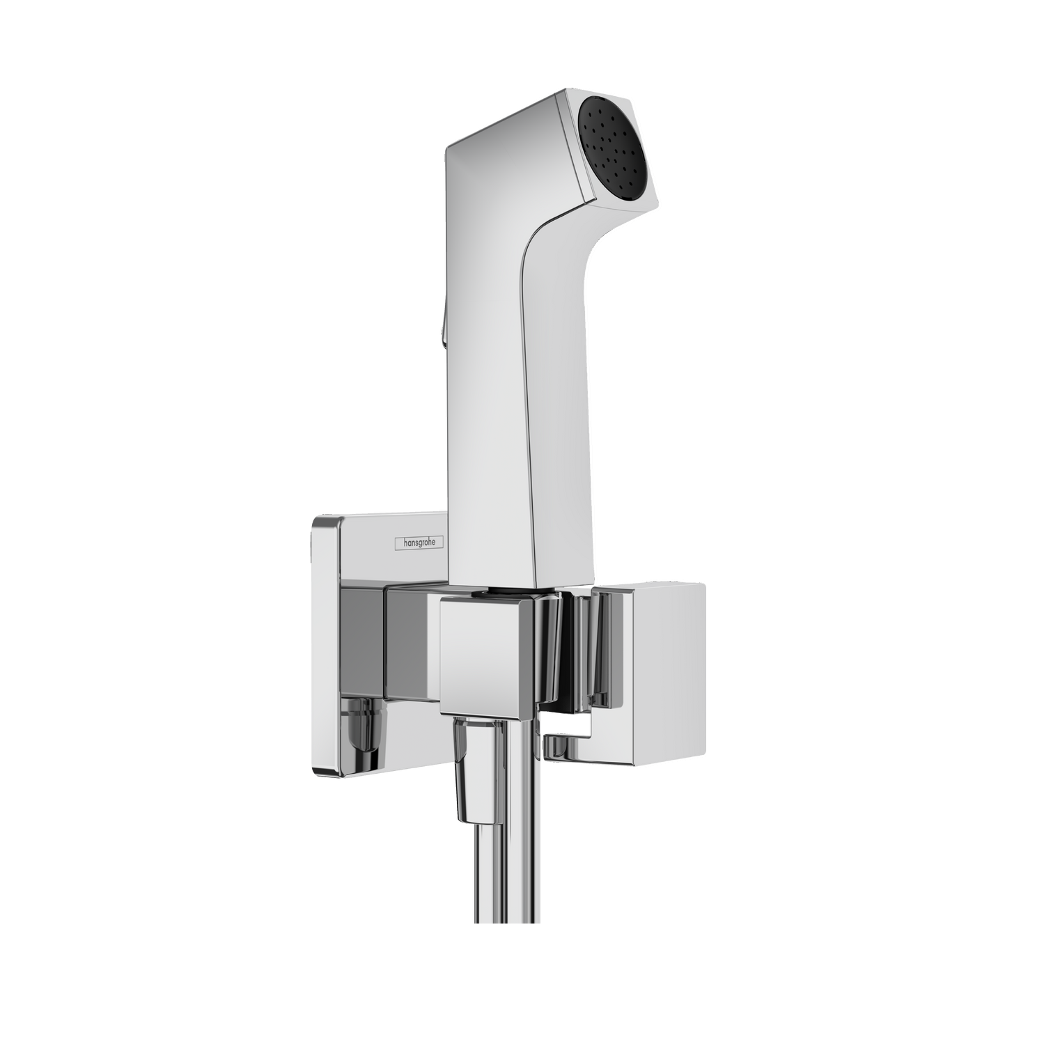 Hansgrohe E EcoSmart+ Chrome higijenski tuš set: ručni tuš sa aktivatorom mlaza za hladnu vodu, Isiflex'B 1250 crevo za tuš i držač za ručni tuš 29231000