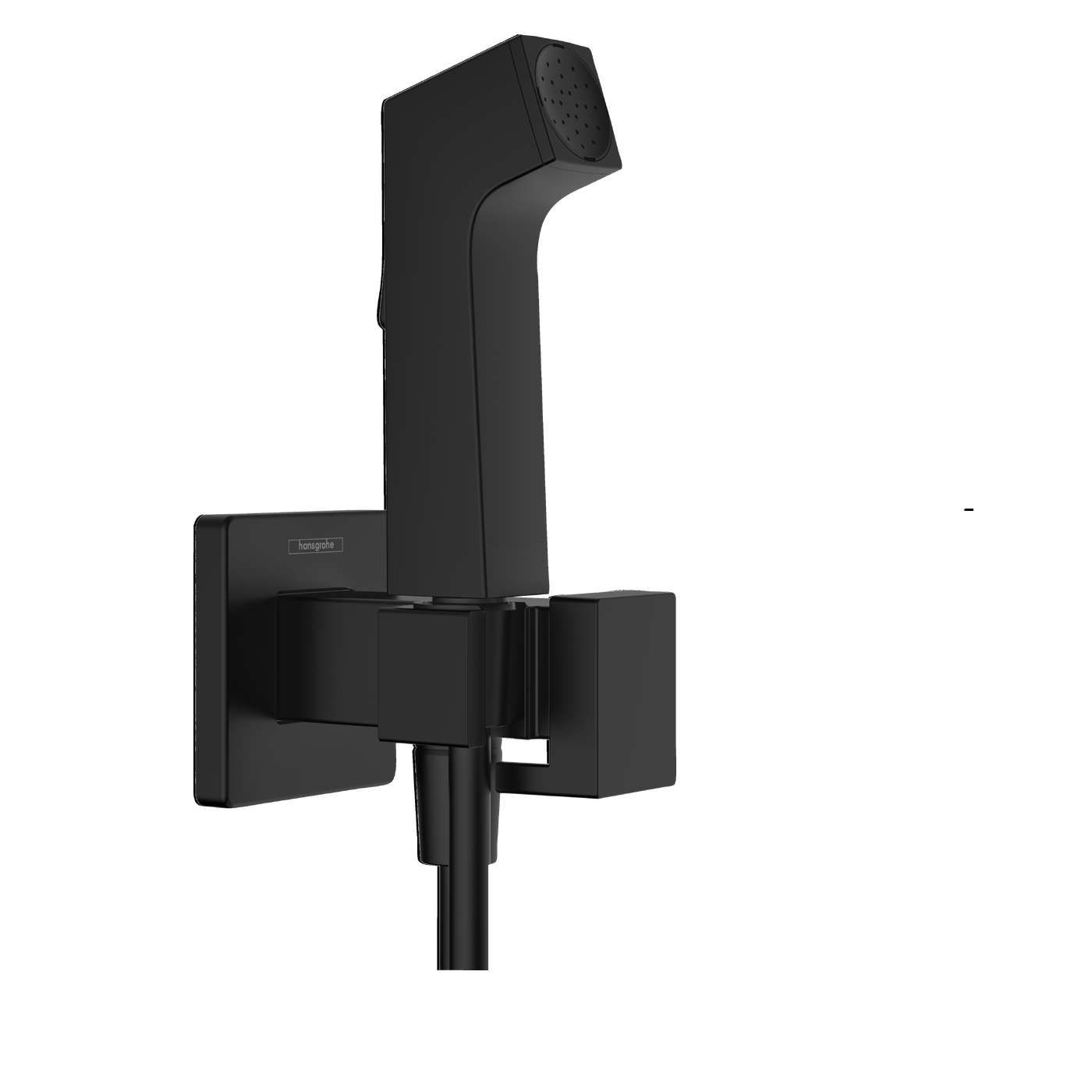 Hansgrohe EcoSmart+ 1250 Matt Black higijenski tuš set: ručni tuš sa aktivatorom mlaza, Isiflex'B 1250 crevo za tuš i držač za ručni tuš 29233670