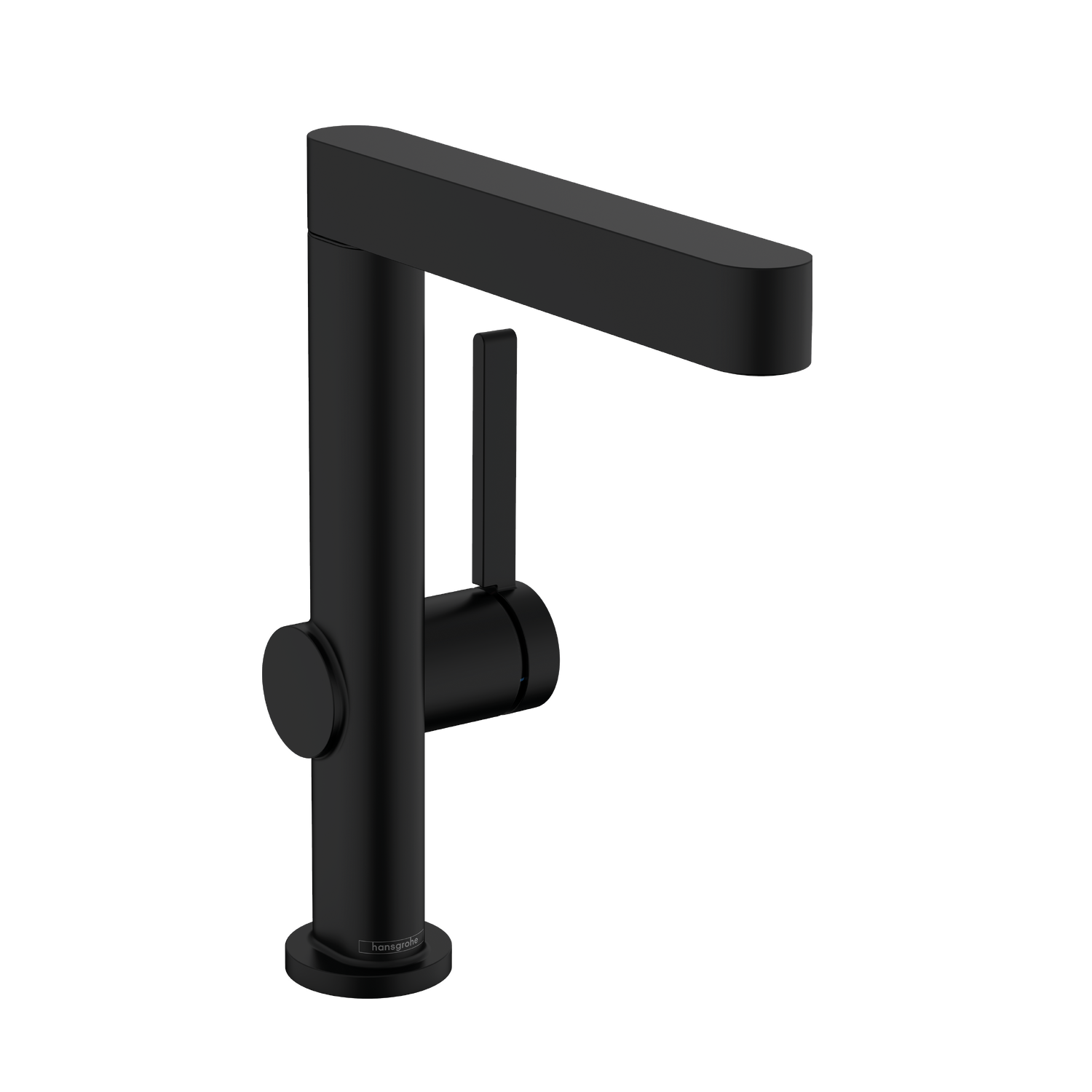 Hansgrohe Finoris 230 Matt Black baterija (slavina) za umivaonik sa odlivnim ventilom sifona push-open i pokretnim izlivom 76060670