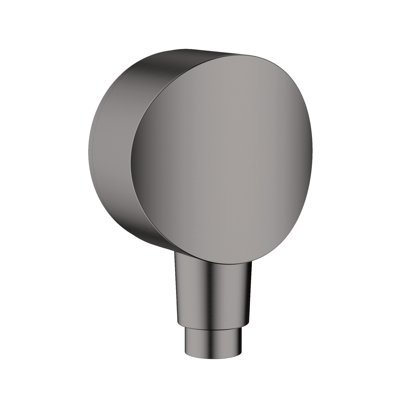 Hansgrohe FixFit Round Brushed Black Chrome priključak za crevo ručnog tuša sa nepovratnim ventilom i sintetičkim priključnim uglom 26453340