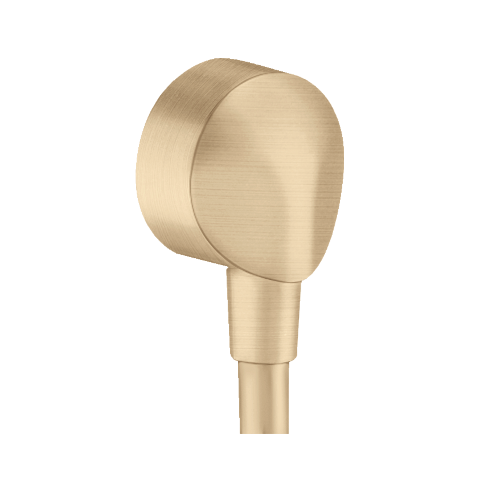 Hansgrohe FixFit Round Brushed Bronze zidni priključak za creva sa kupastim ili cilindričnim navojem sa obe strane 27454140