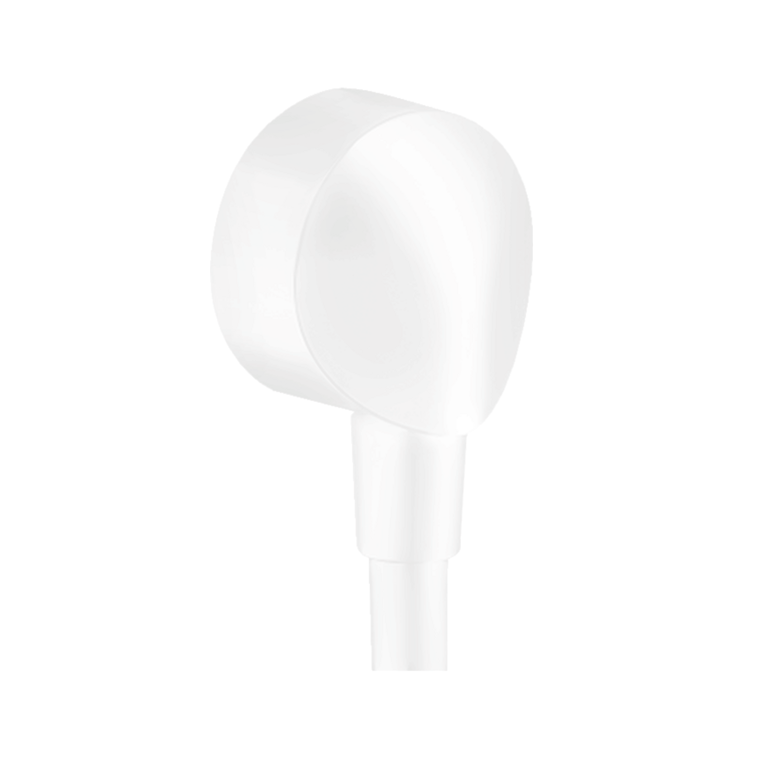 Hansgrohe FixFit Round Matt White zidni priključak za creva sa kupastim ili cilindričnim navojem sa obe strane 27454700