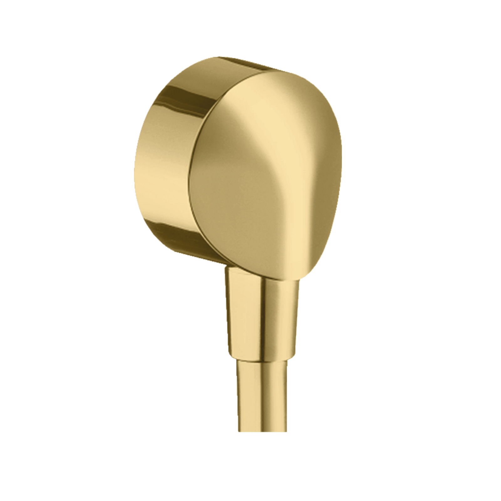 Hansgrohe FixFit Round Polished Gold Optic zidni priključak za creva sa kupastim ili cilindričnim navojem sa obe strane 27454990