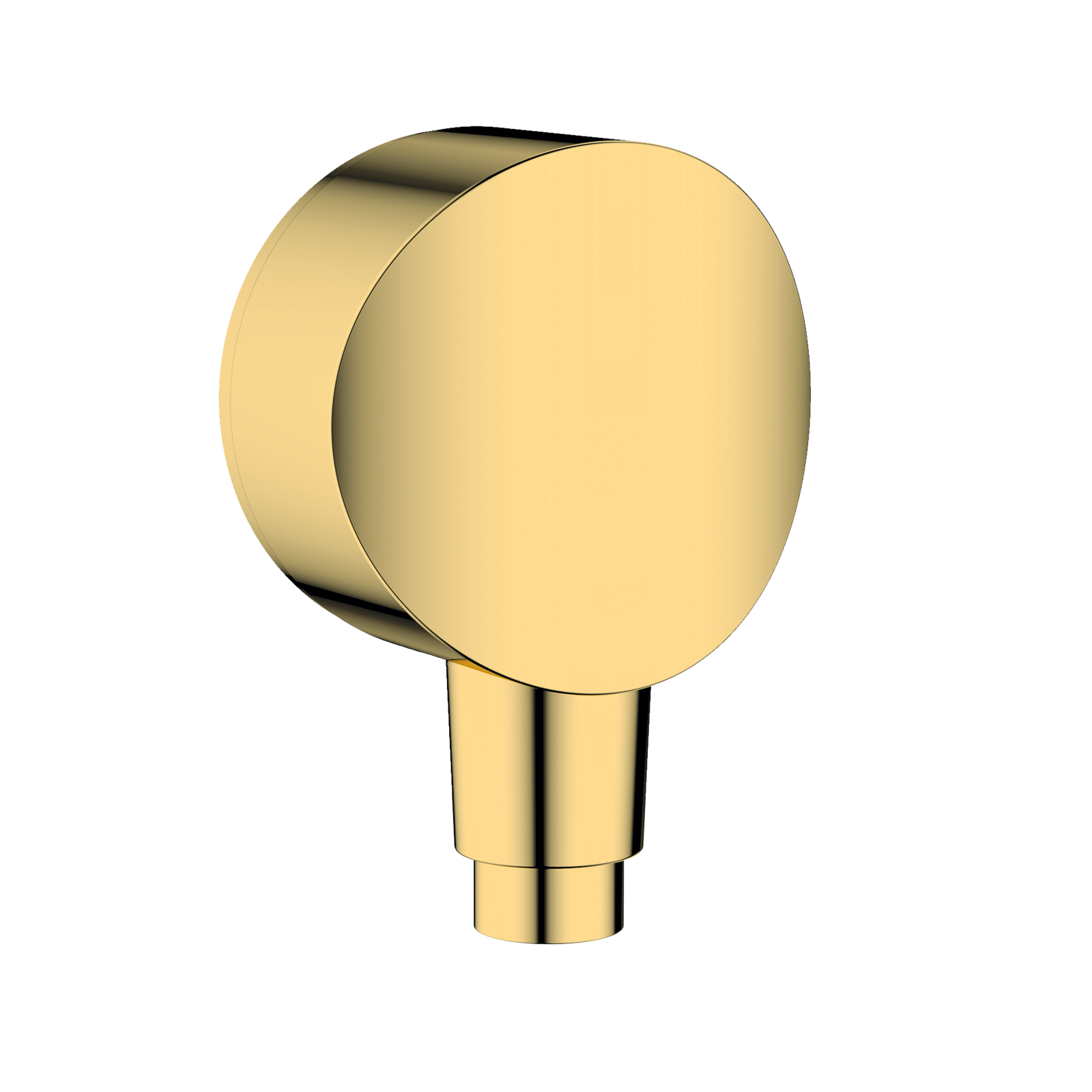 Hansgrohe FixFit Round Polished Gold Optic priključak za crevo ručnog tuša sa nepovratnim ventilom i sintetičkim priključnim uglom 26453990