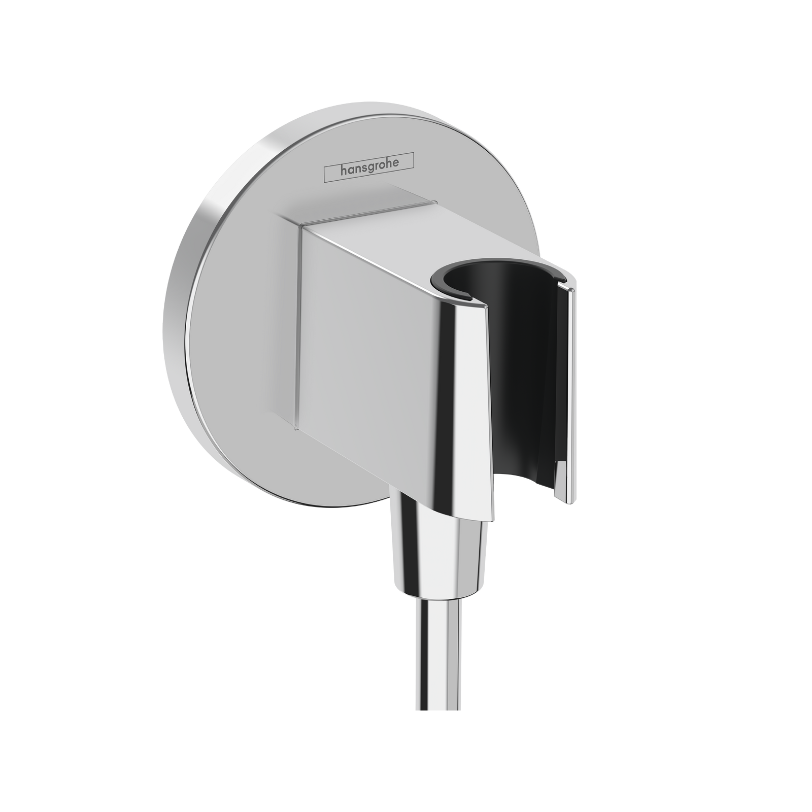 Hansgrohe FixFit S Round Chrome priključak za crevo ručnog tuša sa držačem ručnog tuša sa nepovratnim ventilom 26888000